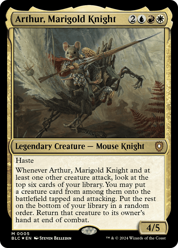 Arthur, Marigold Knight — Bloomburrow Commander — Magic: The Gathering