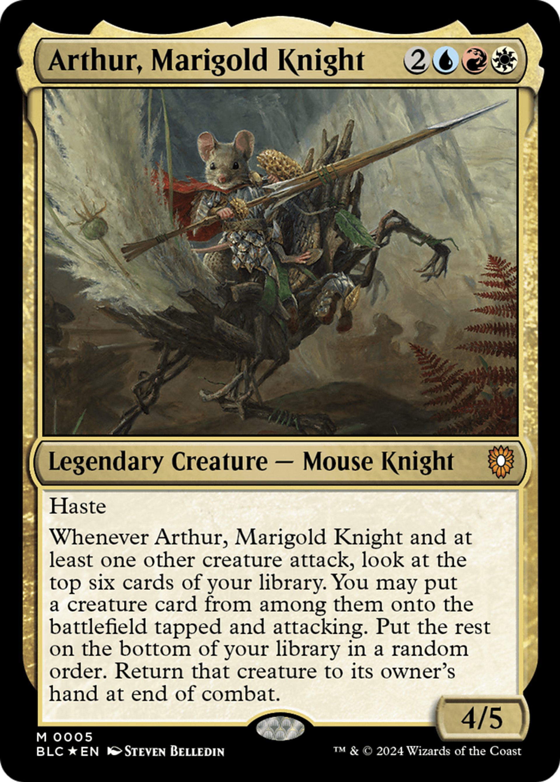 Arthur, Marigold Knight — Bloomburrow Commander — Magic: The Gathering