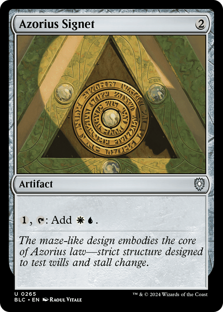 Azorius Signet — Bloomburrow Commander — Magic: The Gathering