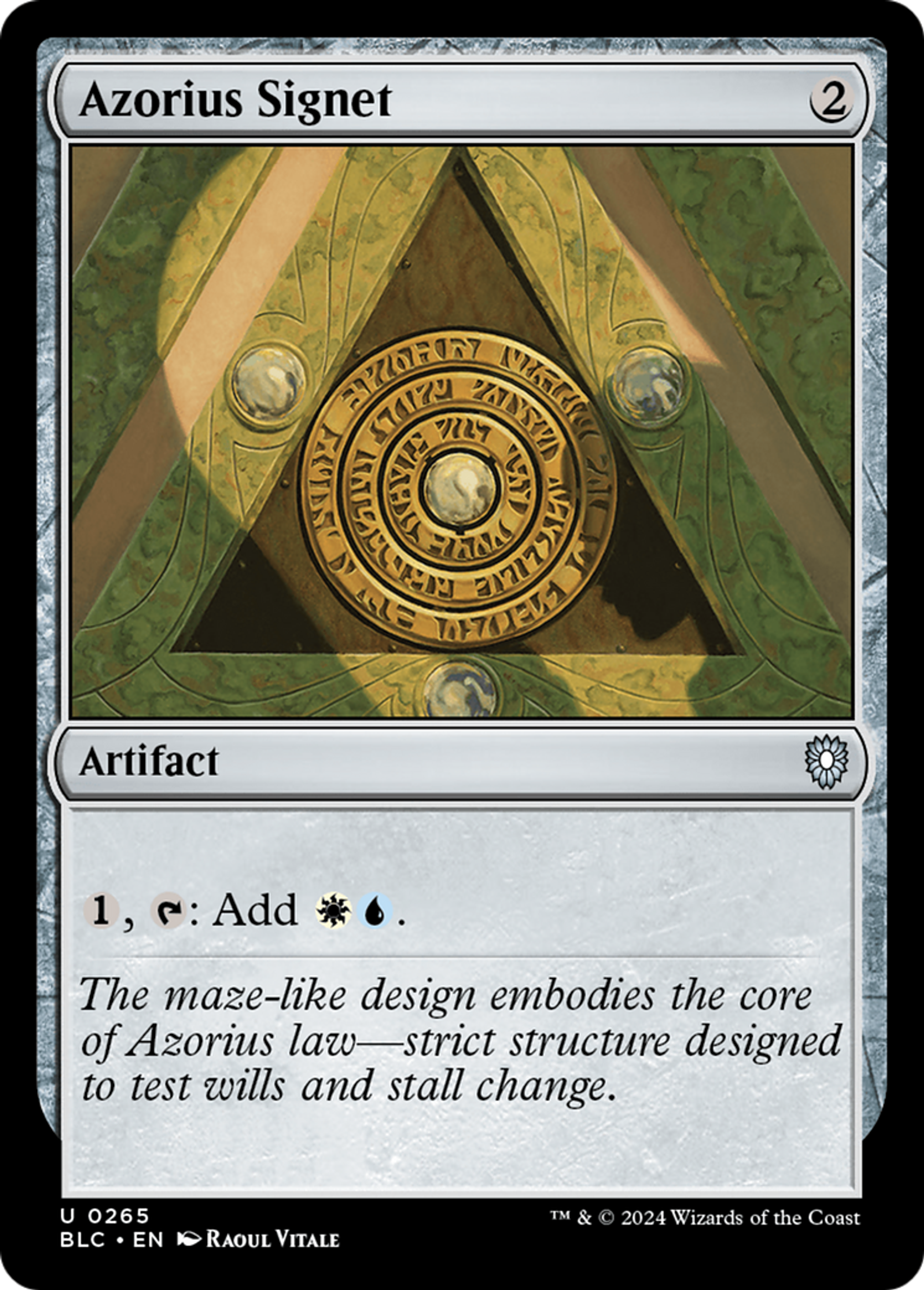 Azorius Signet — Bloomburrow Commander — Magic: The Gathering