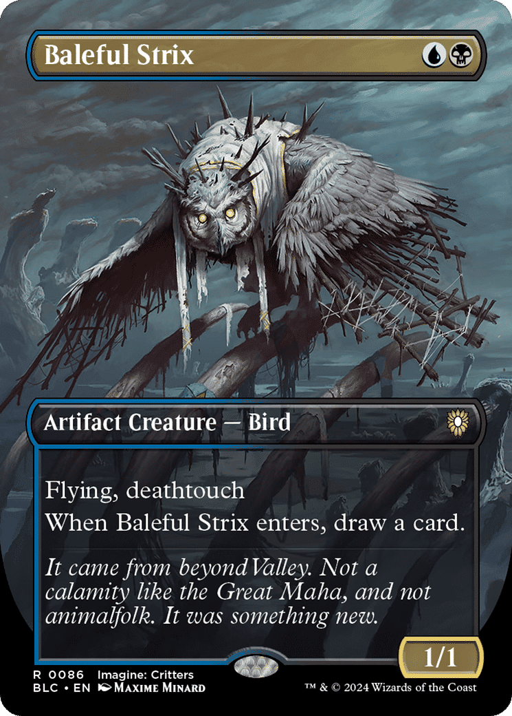 Baleful Strix — Bloomburrow Commander — Magic: The Gathering
