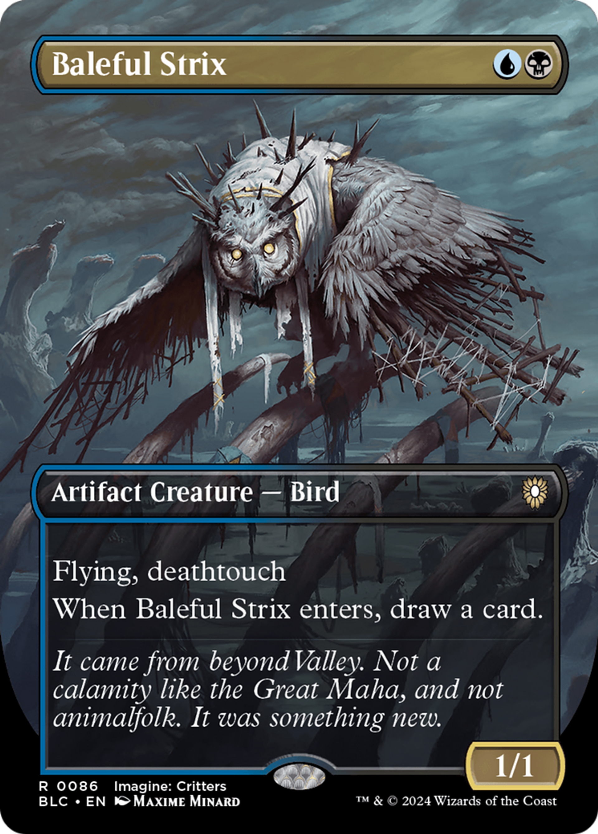 Baleful Strix — Bloomburrow Commander — Magic: The Gathering