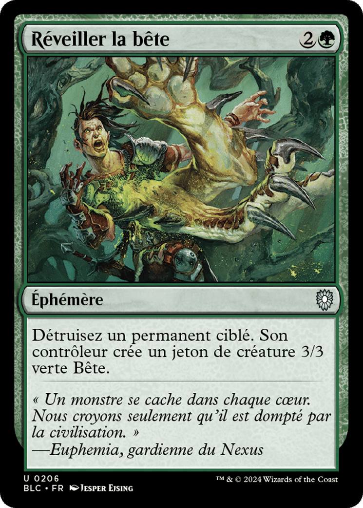 Réveiller la bête — Bloomburrow Commander — Magic: The Gathering