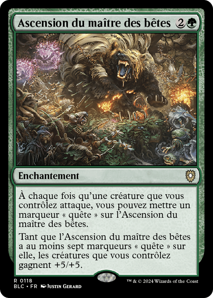 Ascension du maître des bêtes — Bloomburrow Commander — Magic: The Gathering