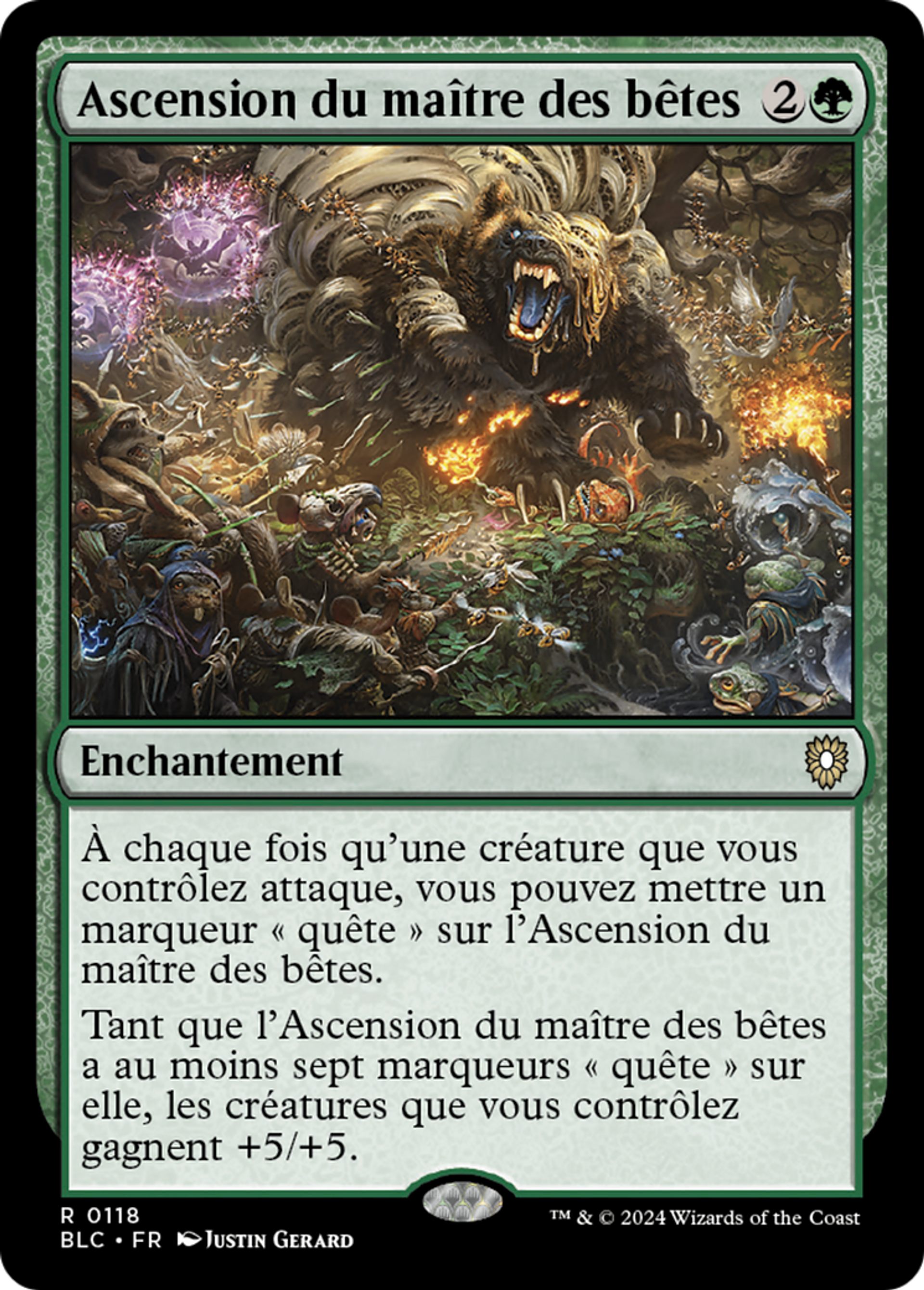 Ascension du maître des bêtes — Bloomburrow Commander — Magic: The Gathering
