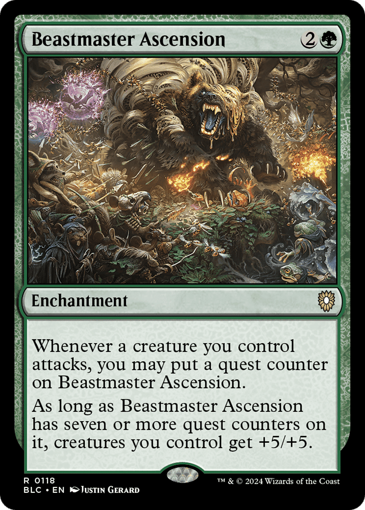 Beastmaster Ascension — Bloomburrow Commander — Magic: The Gathering