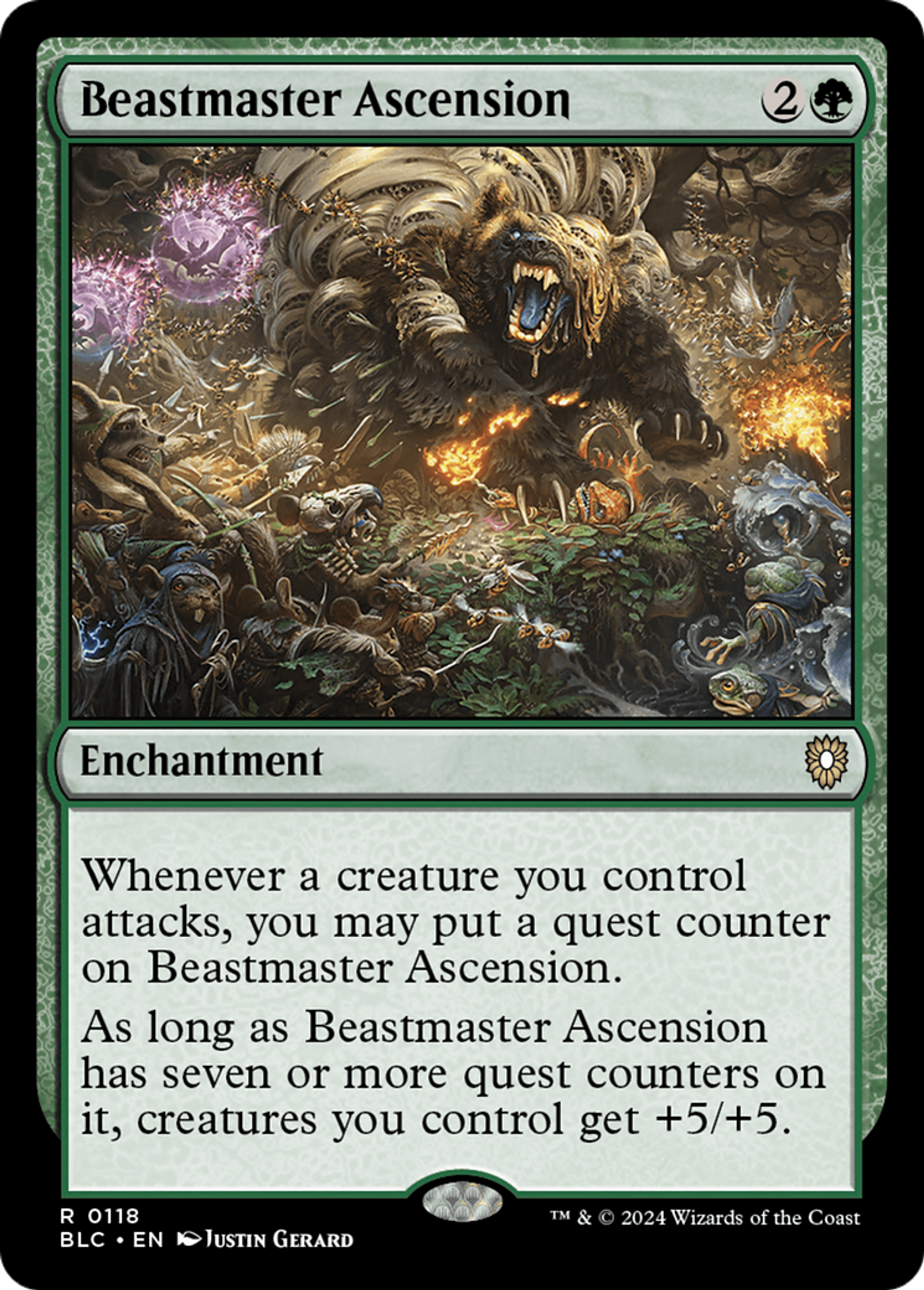 Beastmaster Ascension — Bloomburrow Commander — Magic: The Gathering