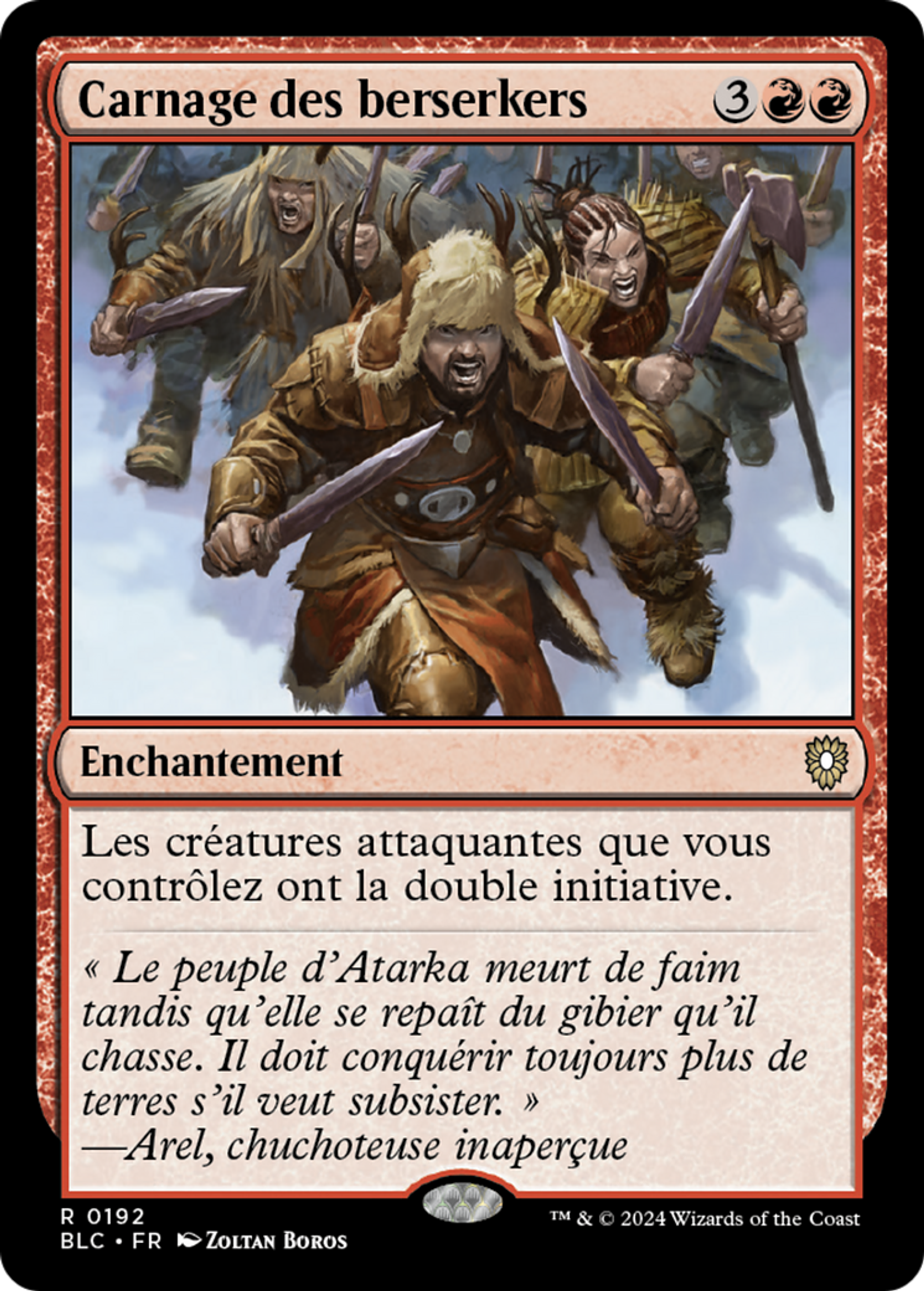 Carnage des berserkers — Bloomburrow Commander — Magic: The Gathering