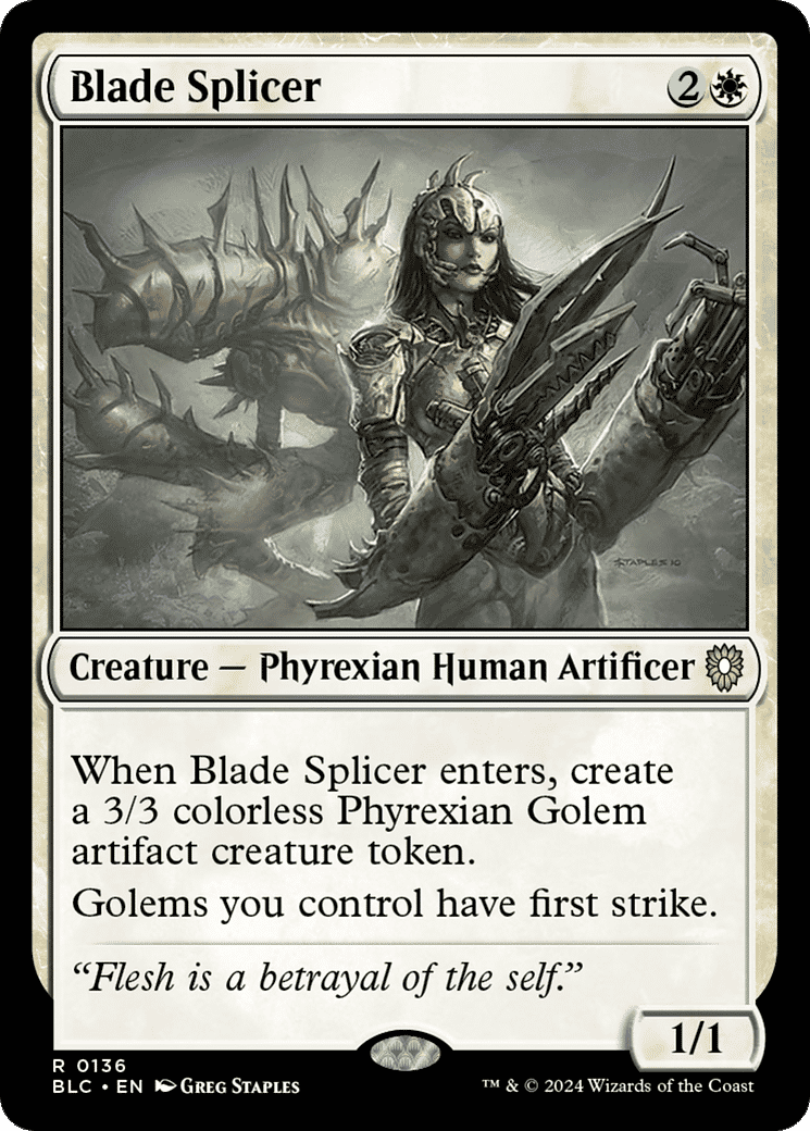 Blade Splicer — Bloomburrow Commander — Magic: The Gathering