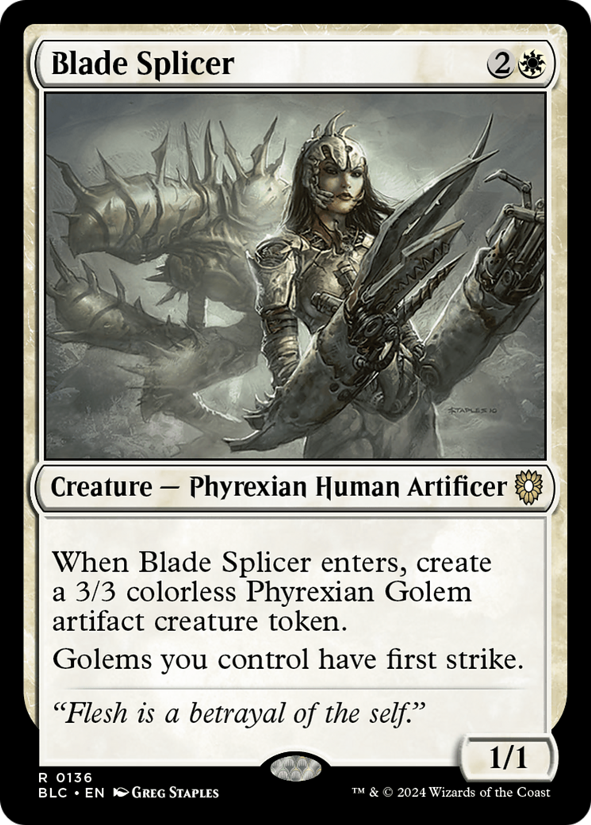 Blade Splicer — Bloomburrow Commander — Magic: The Gathering