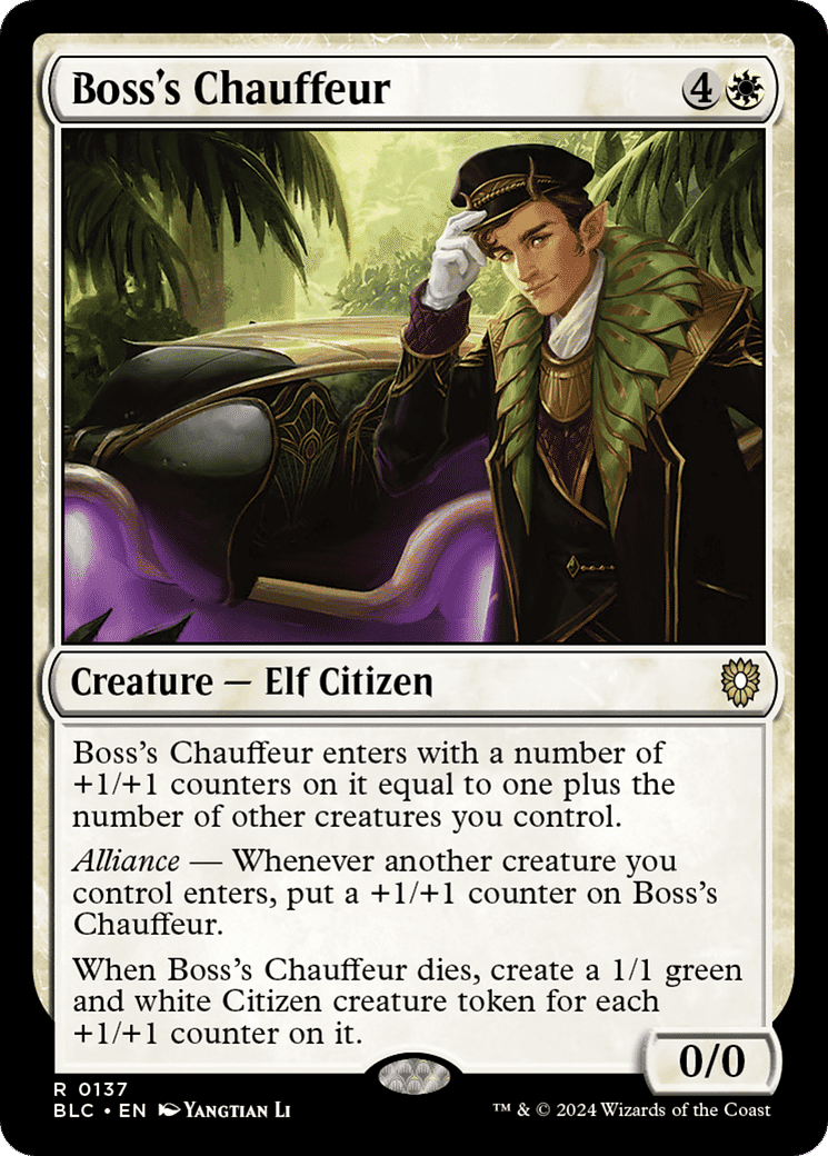 Boss's Chauffeur — Bloomburrow Commander — Magic: The Gathering