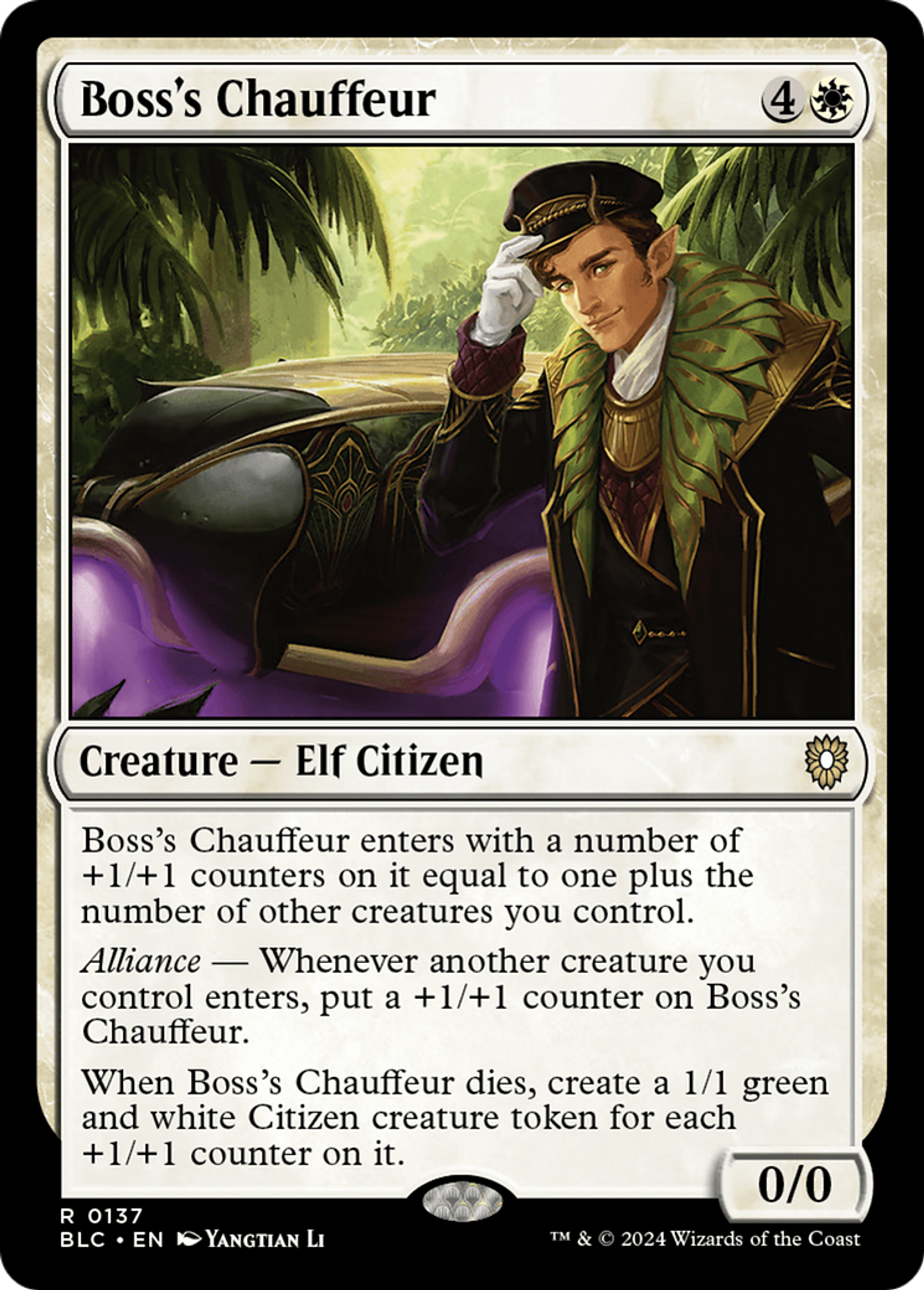 Boss's Chauffeur — Bloomburrow Commander — Magic: The Gathering