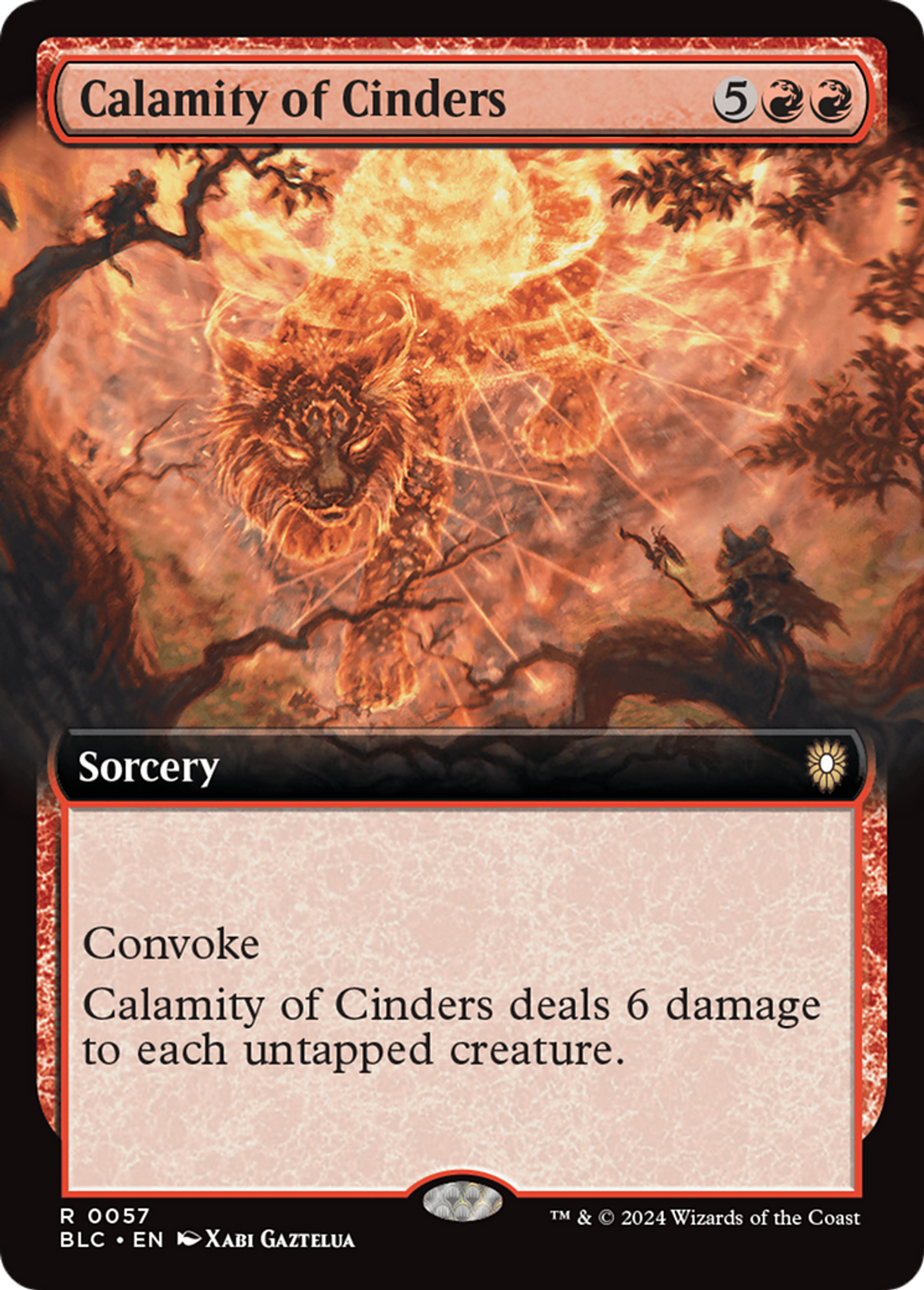 Calamity of Cinders — Bloomburrow Commander — Magic: The Gathering