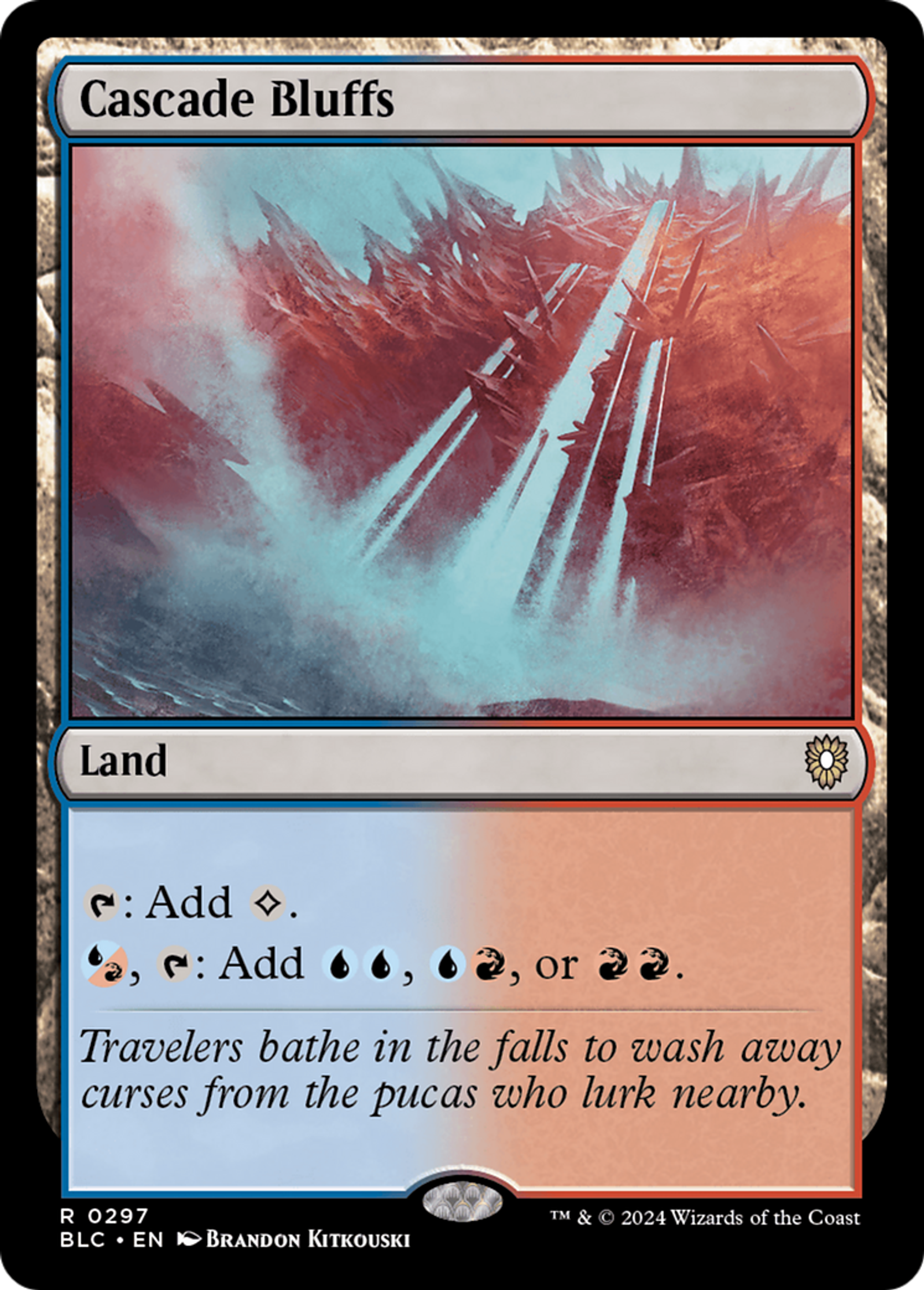 Cascade Bluffs — Bloomburrow Commander — Magic: The Gathering
