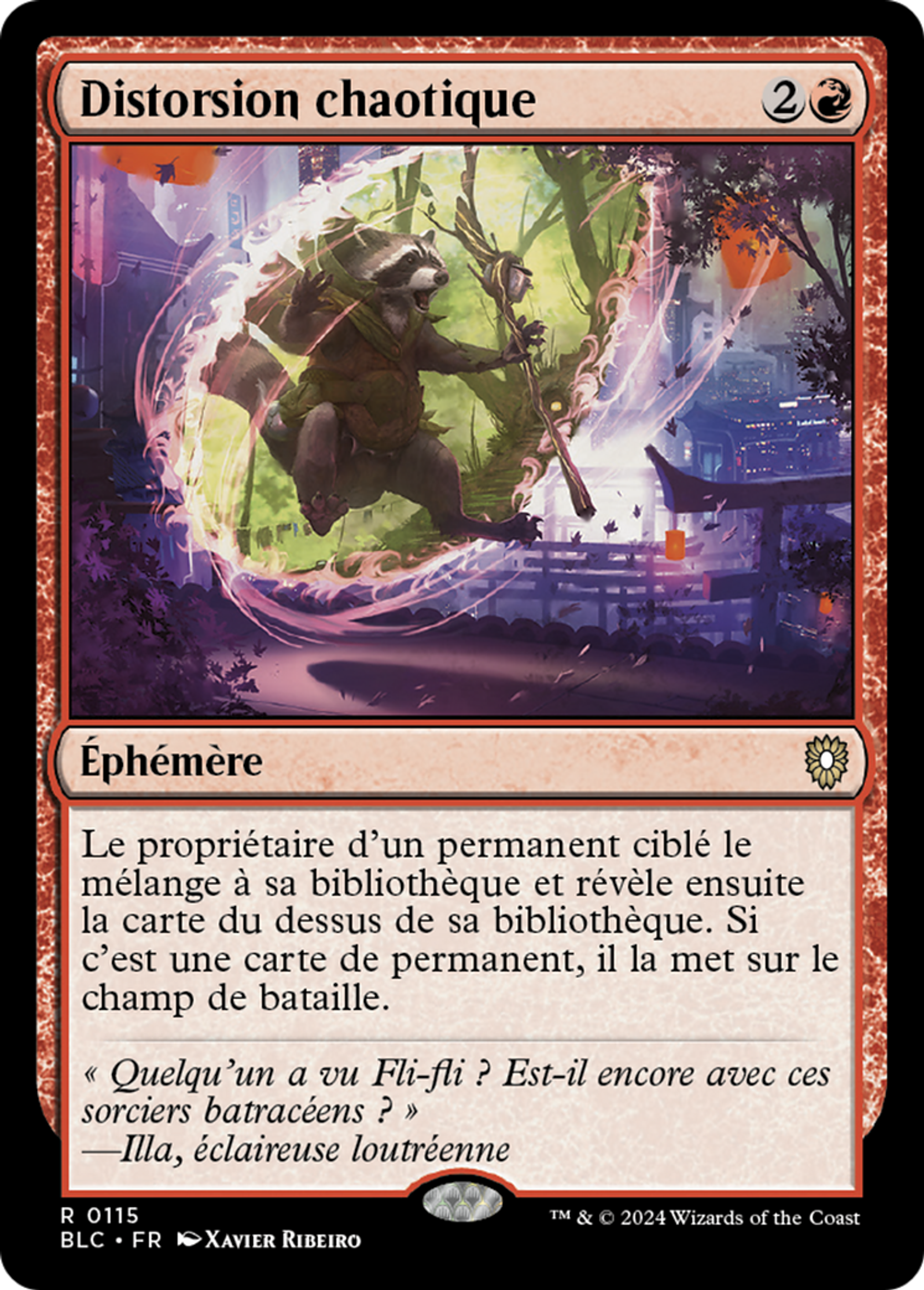 Distorsion chaotique — Bloomburrow Commander — Magic: The Gathering