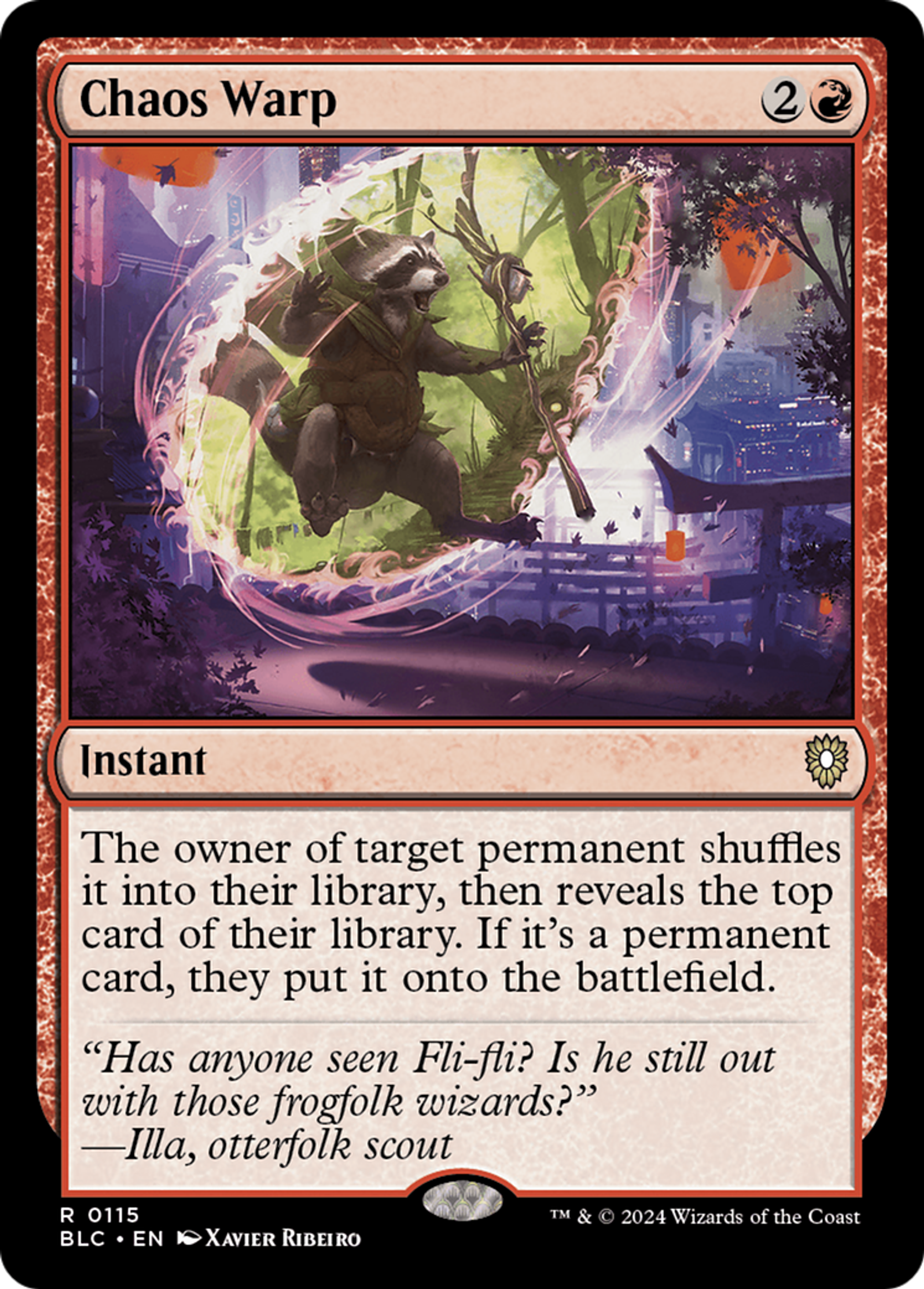 Chaos Warp — Bloomburrow Commander — Magic: The Gathering