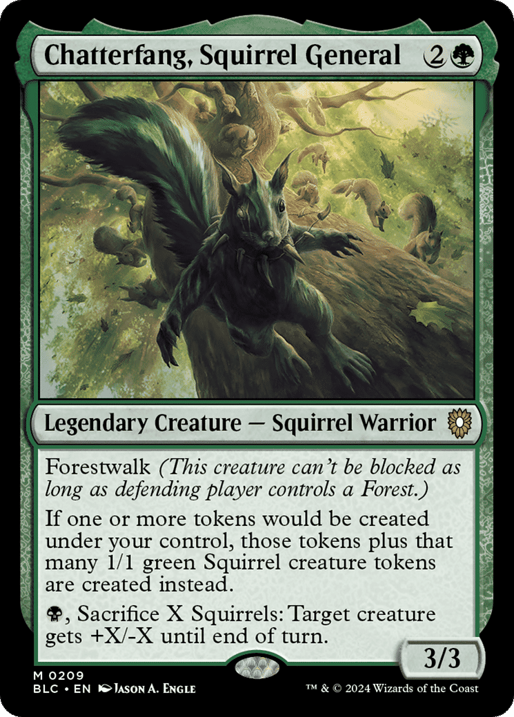 Chatterfang, Squirrel General — Bloomburrow Commander — Magic: The Gathering