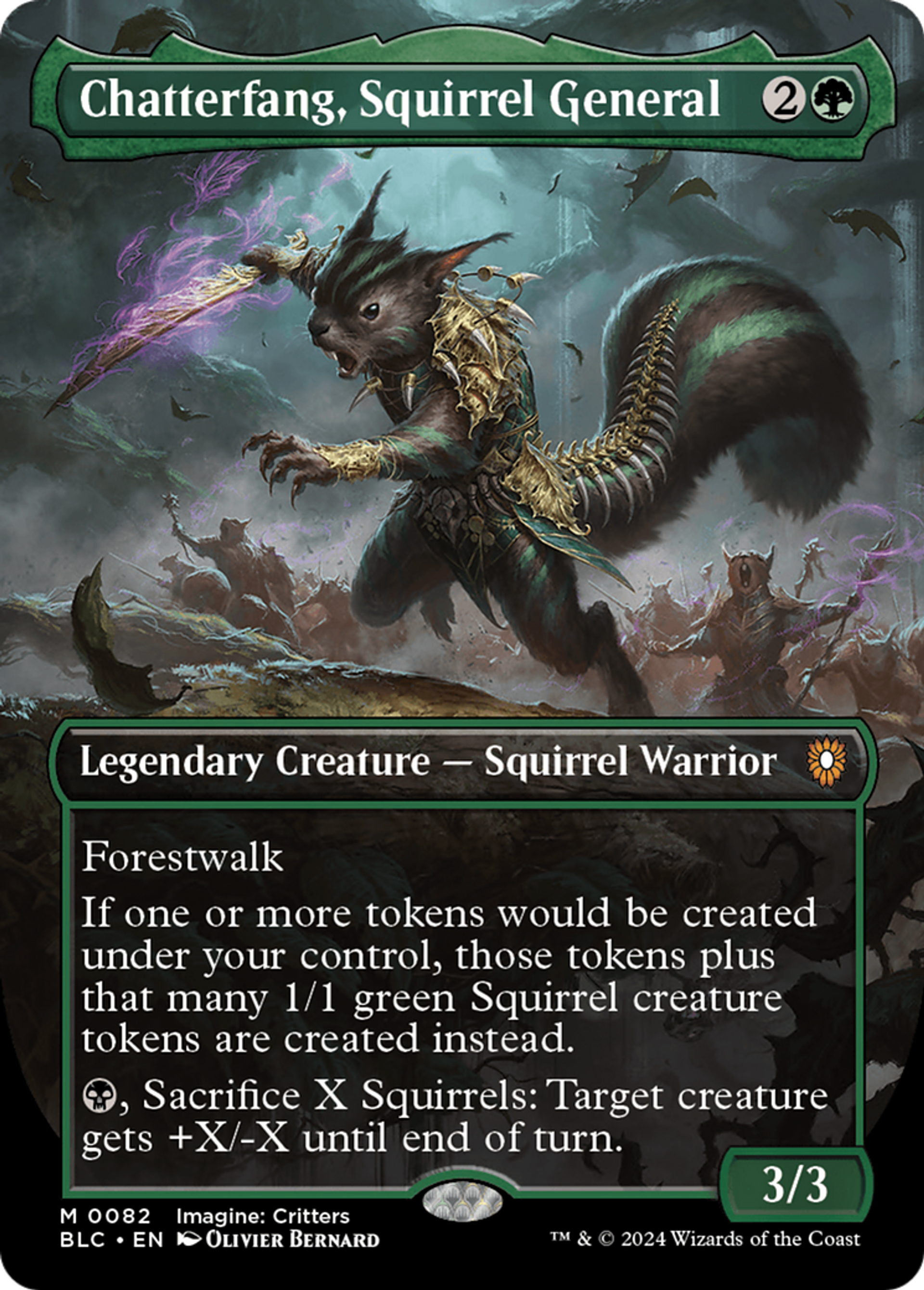 Chatterfang, Squirrel General — Bloomburrow Commander — Magic: The Gathering
