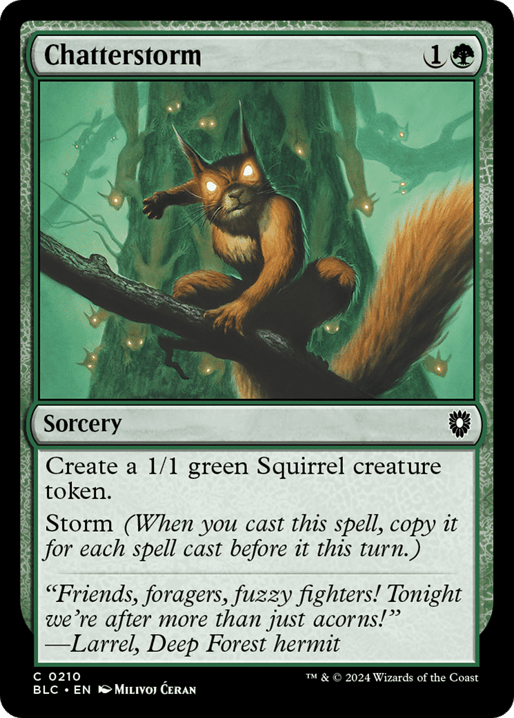 Chatterstorm — Bloomburrow Commander — Magic: The Gathering