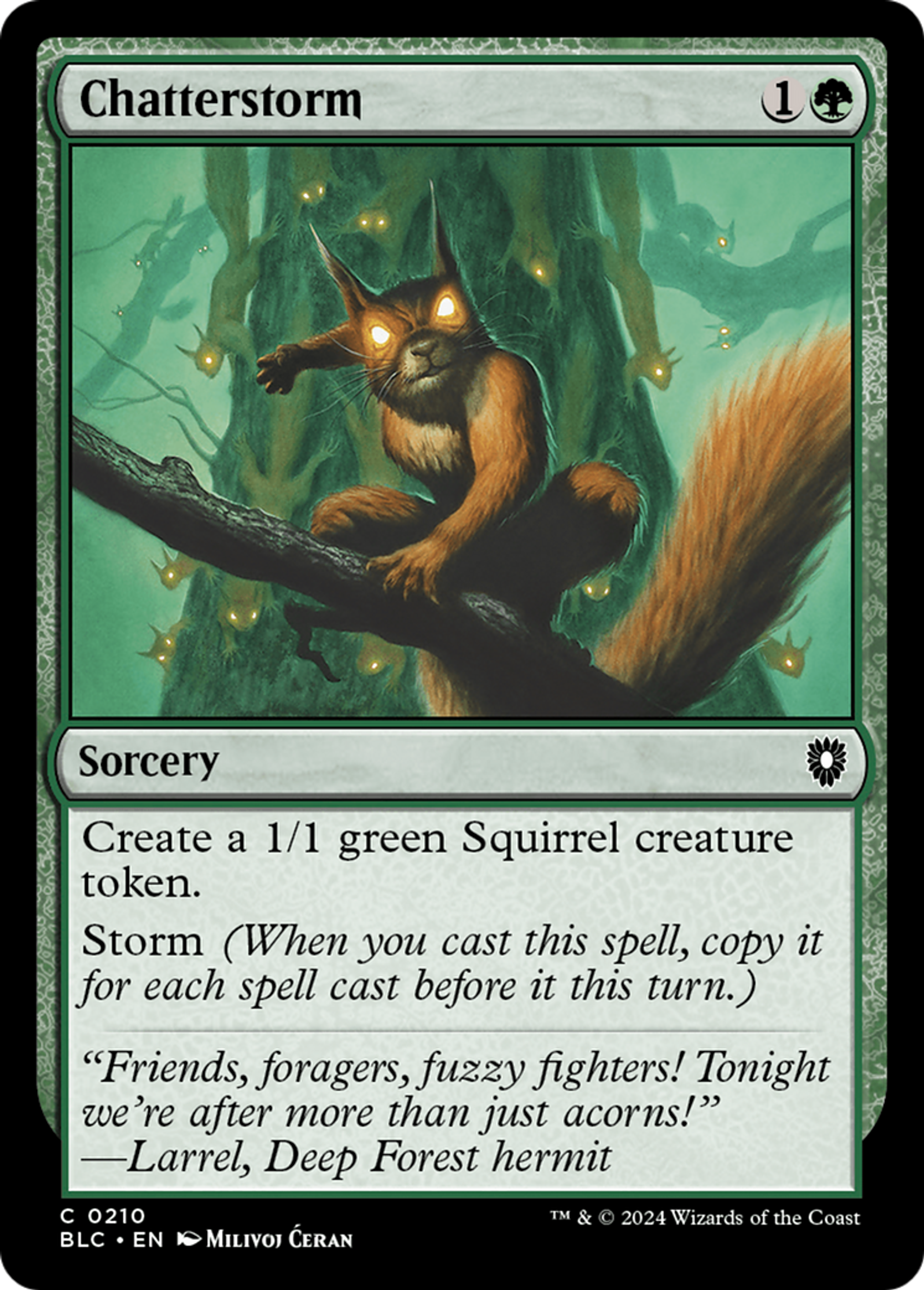 Tempête caquetante — Bloomburrow Commander — Magic: The Gathering