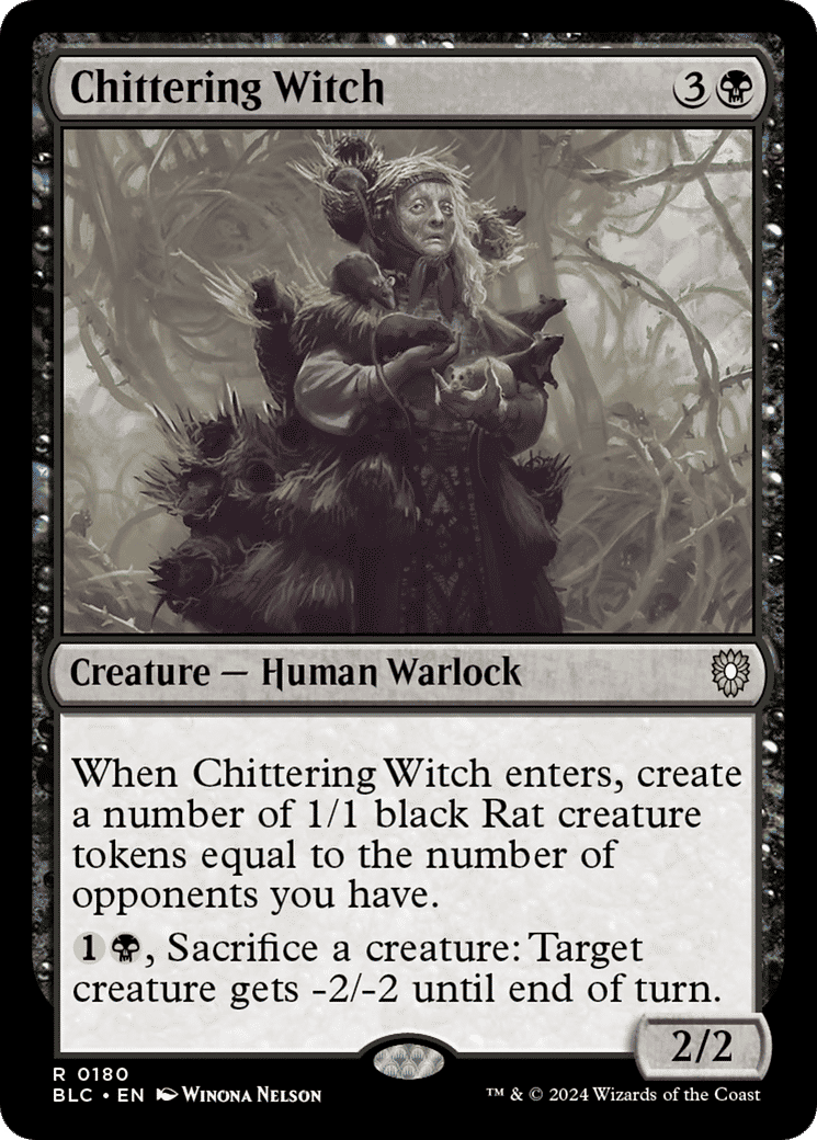 Chittering Witch — Bloomburrow Commander — Magic: The Gathering