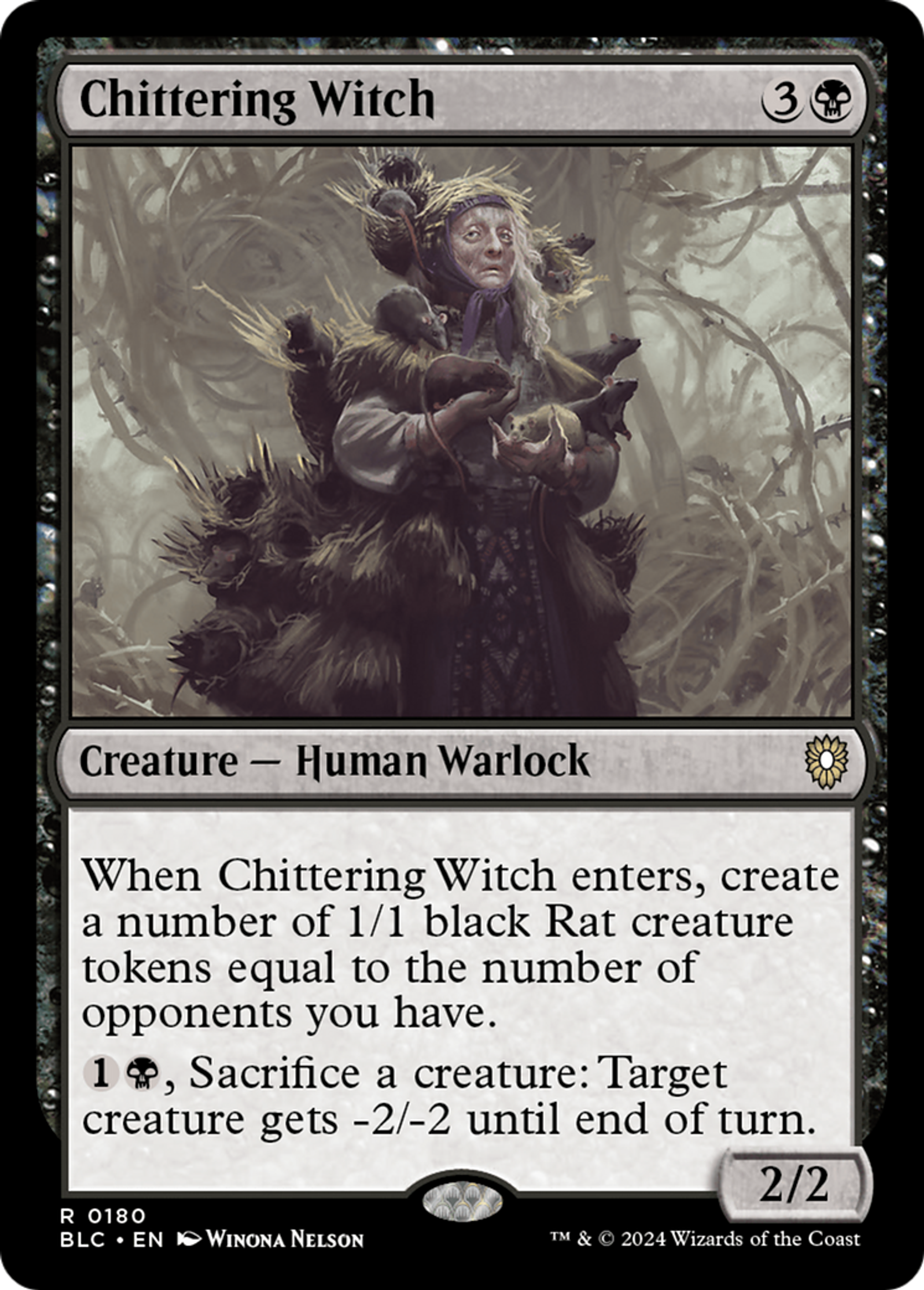 Chittering Witch — Bloomburrow Commander — Magic: The Gathering