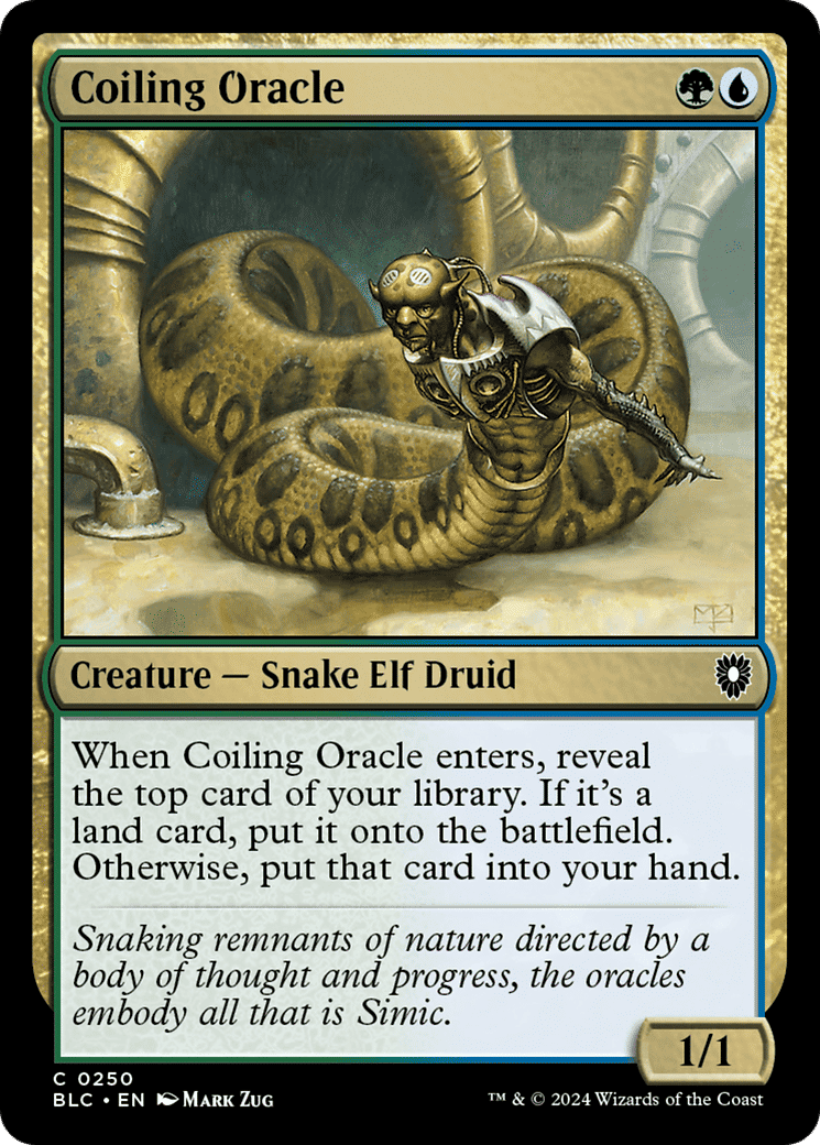 Coiling Oracle — Bloomburrow Commander — Magic: The Gathering