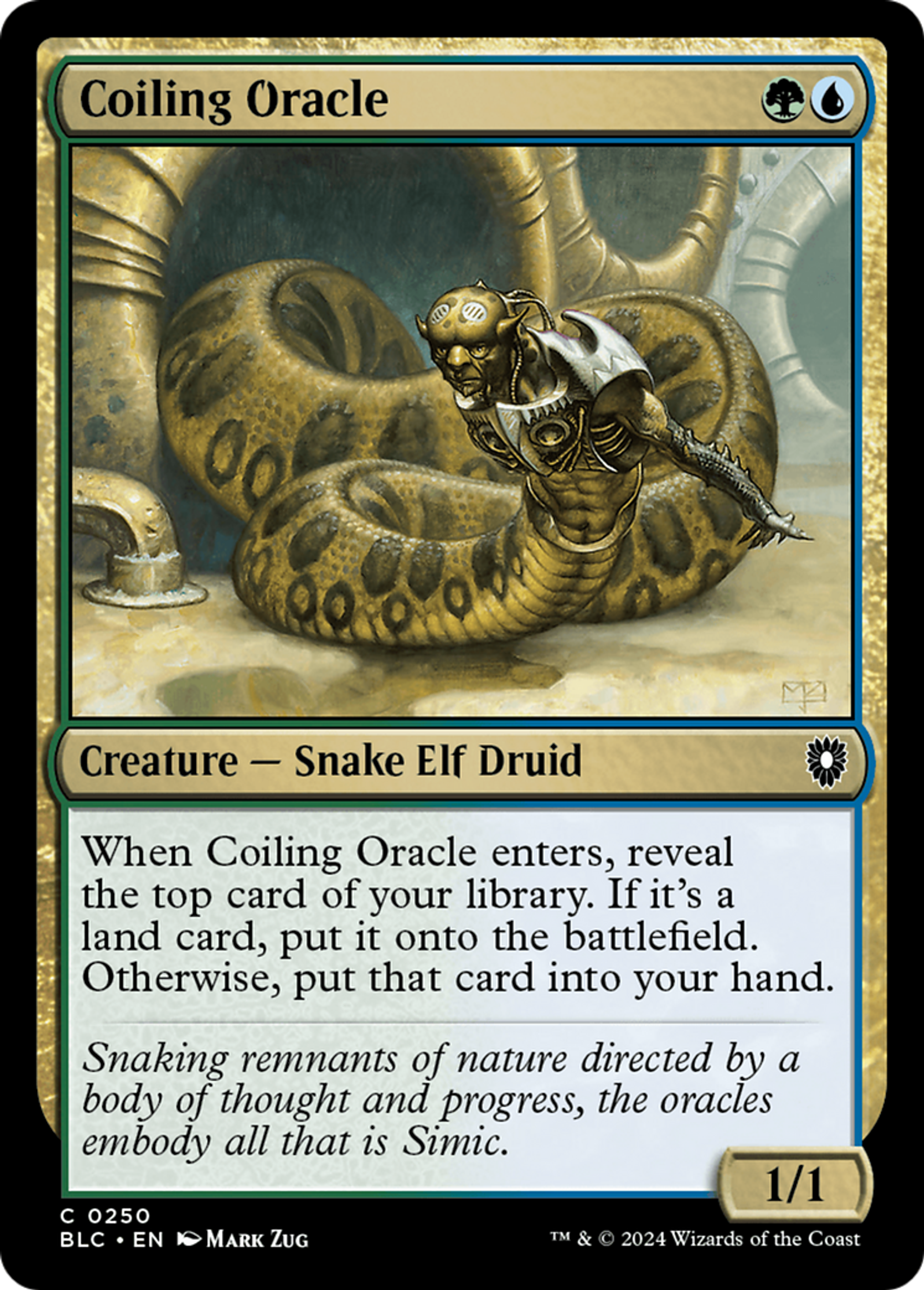 Coiling Oracle — Bloomburrow Commander — Magic: The Gathering