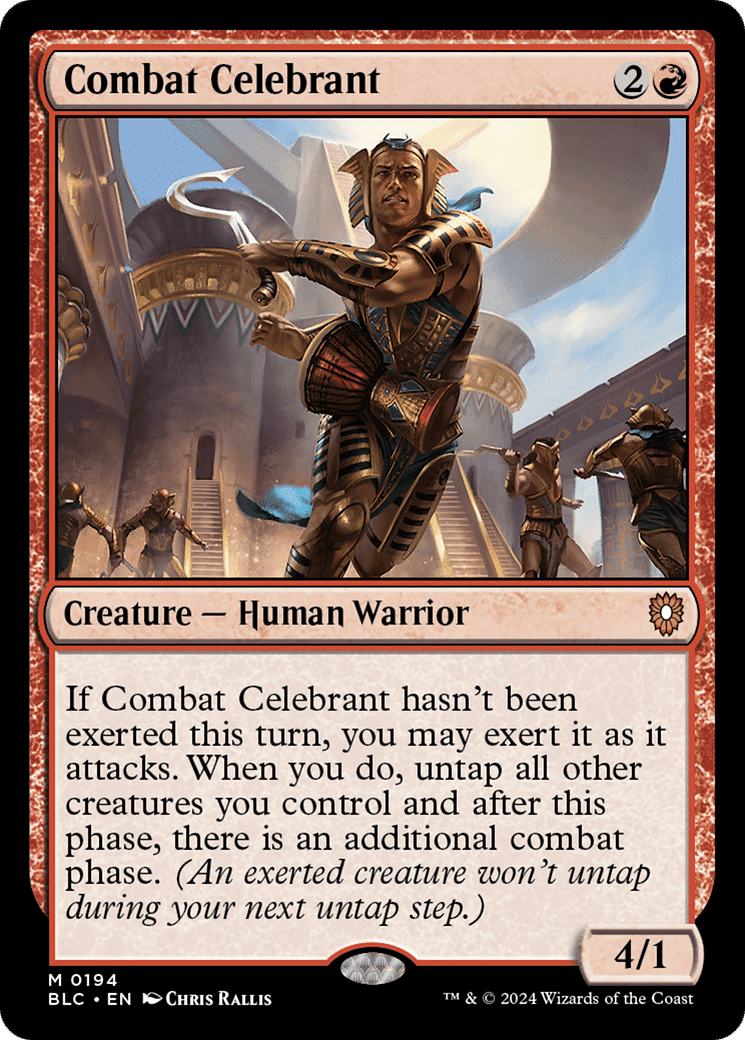 Combat Celebrant — Bloomburrow Commander — Magic: The Gathering