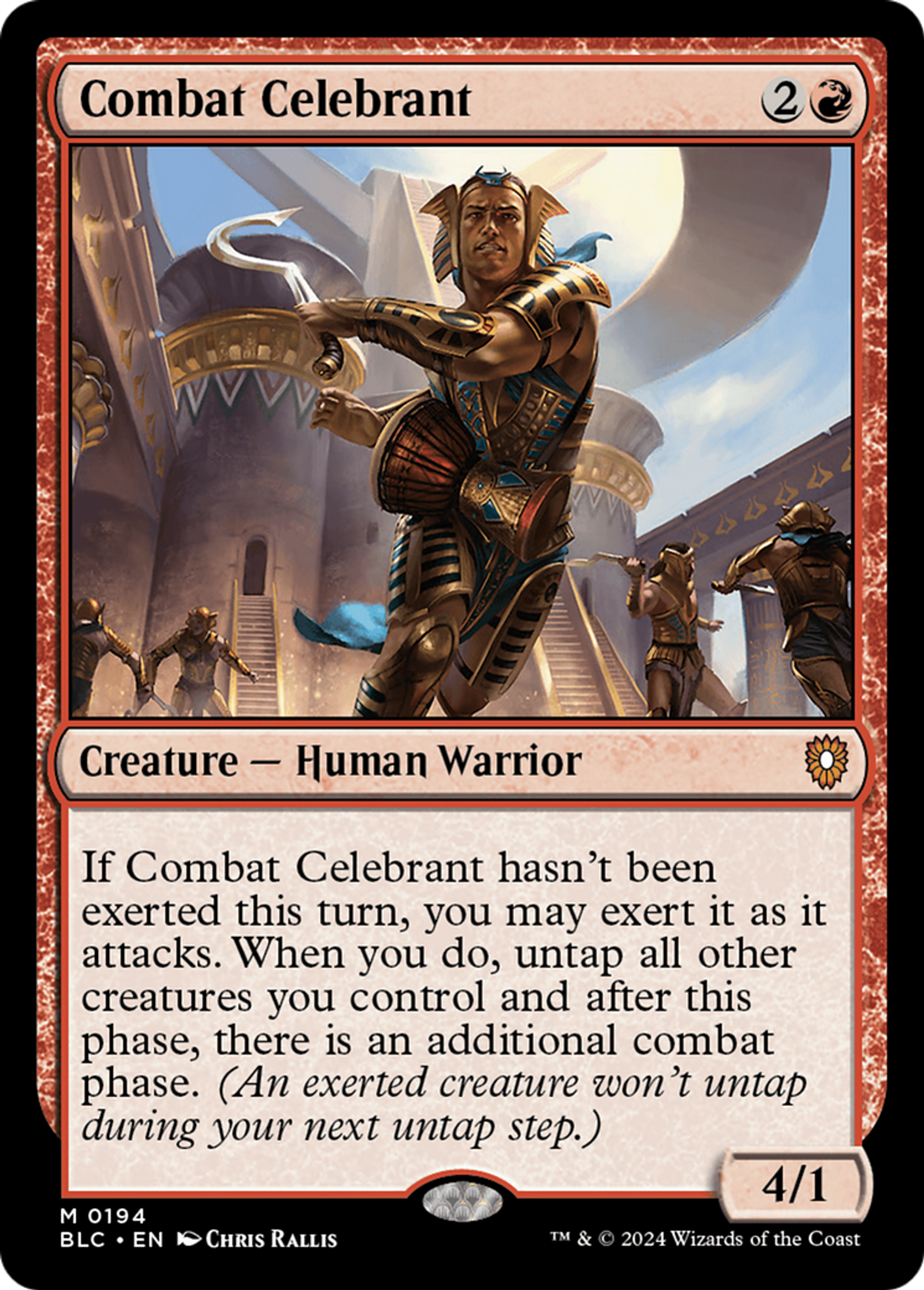 Combat Celebrant — Bloomburrow Commander — Magic: The Gathering