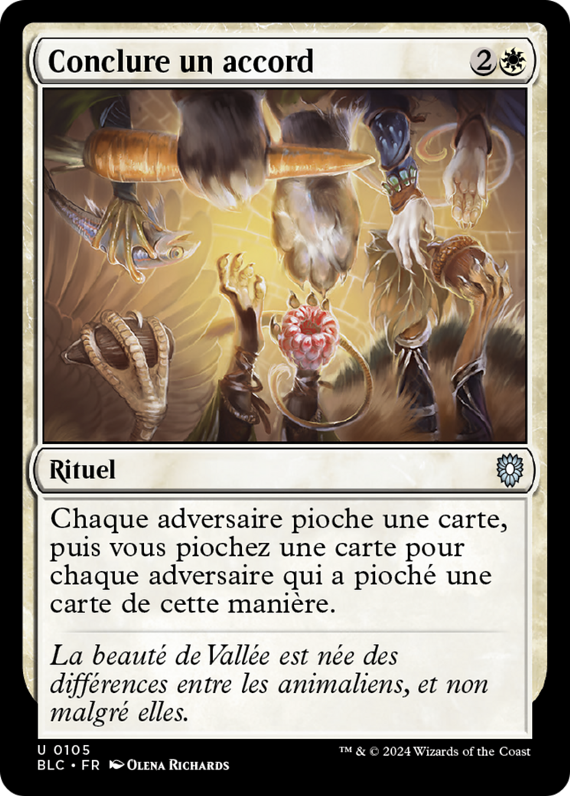Conclure un accord — Bloomburrow Commander — Magic: The Gathering