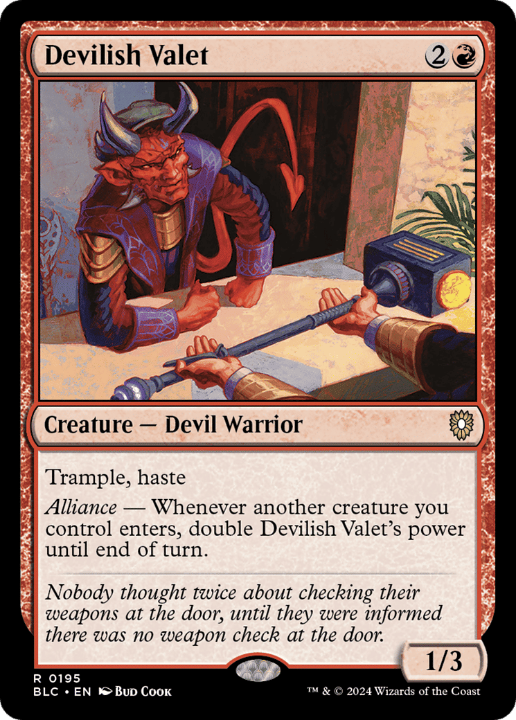 Devilish Valet — Bloomburrow Commander — Magic: The Gathering