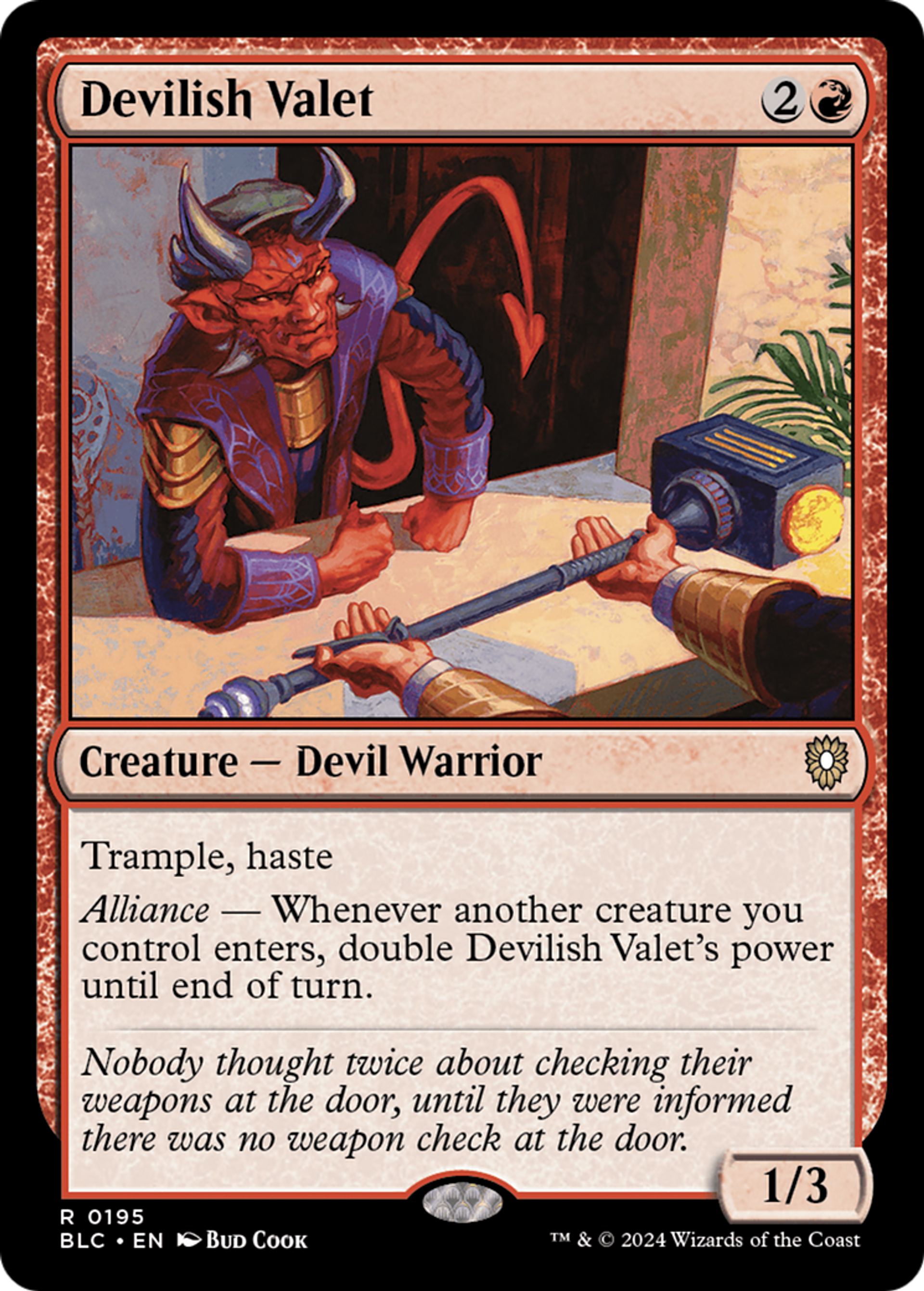 Devilish Valet — Bloomburrow Commander — Magic: The Gathering
