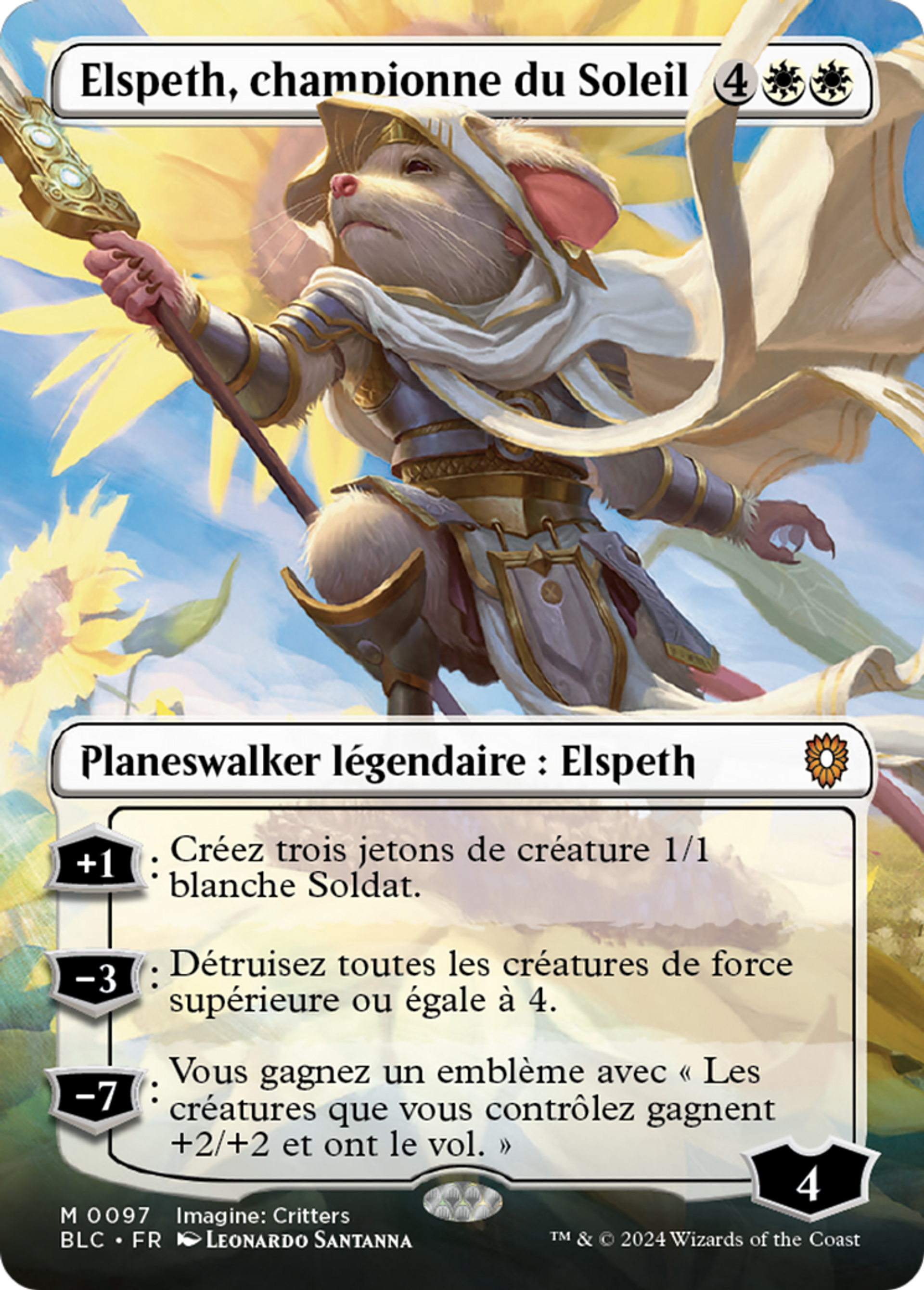Elspeth, championne du Soleil — Bloomburrow Commander — Magic: The Gathering