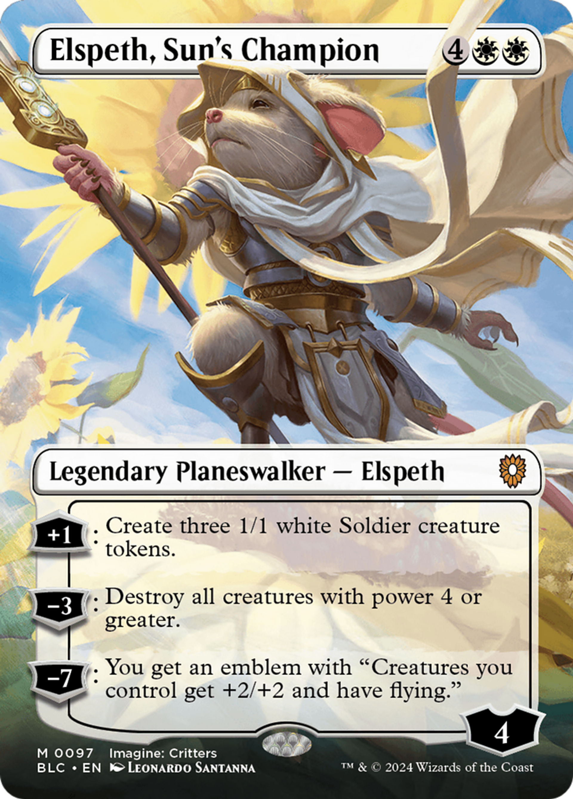 Elspeth, Sun's Champion — Bloomburrow Commander — Magic: The Gathering