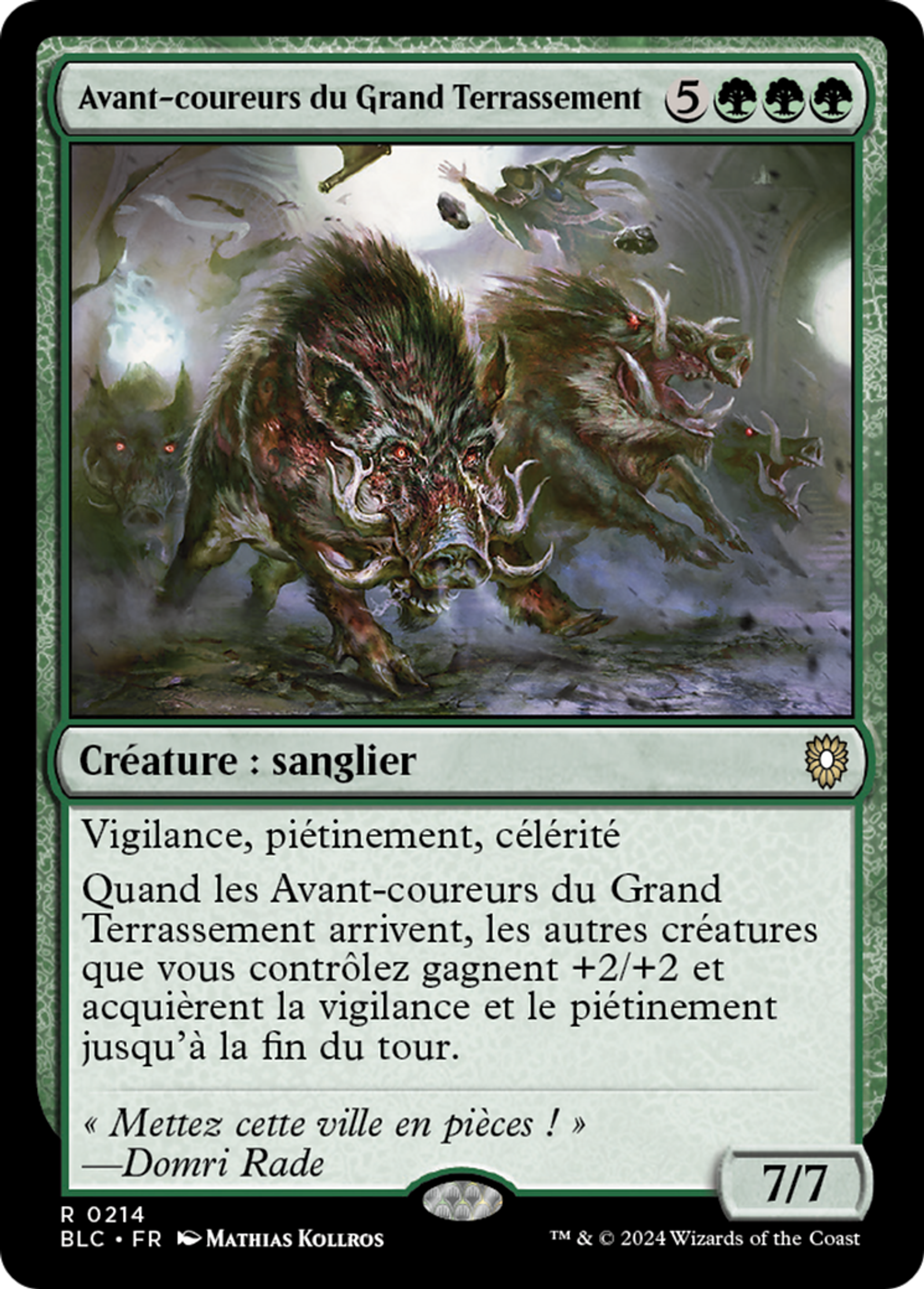 Avant-coureurs du Grand Terrassement — Bloomburrow Commander — Magic: The Gathering