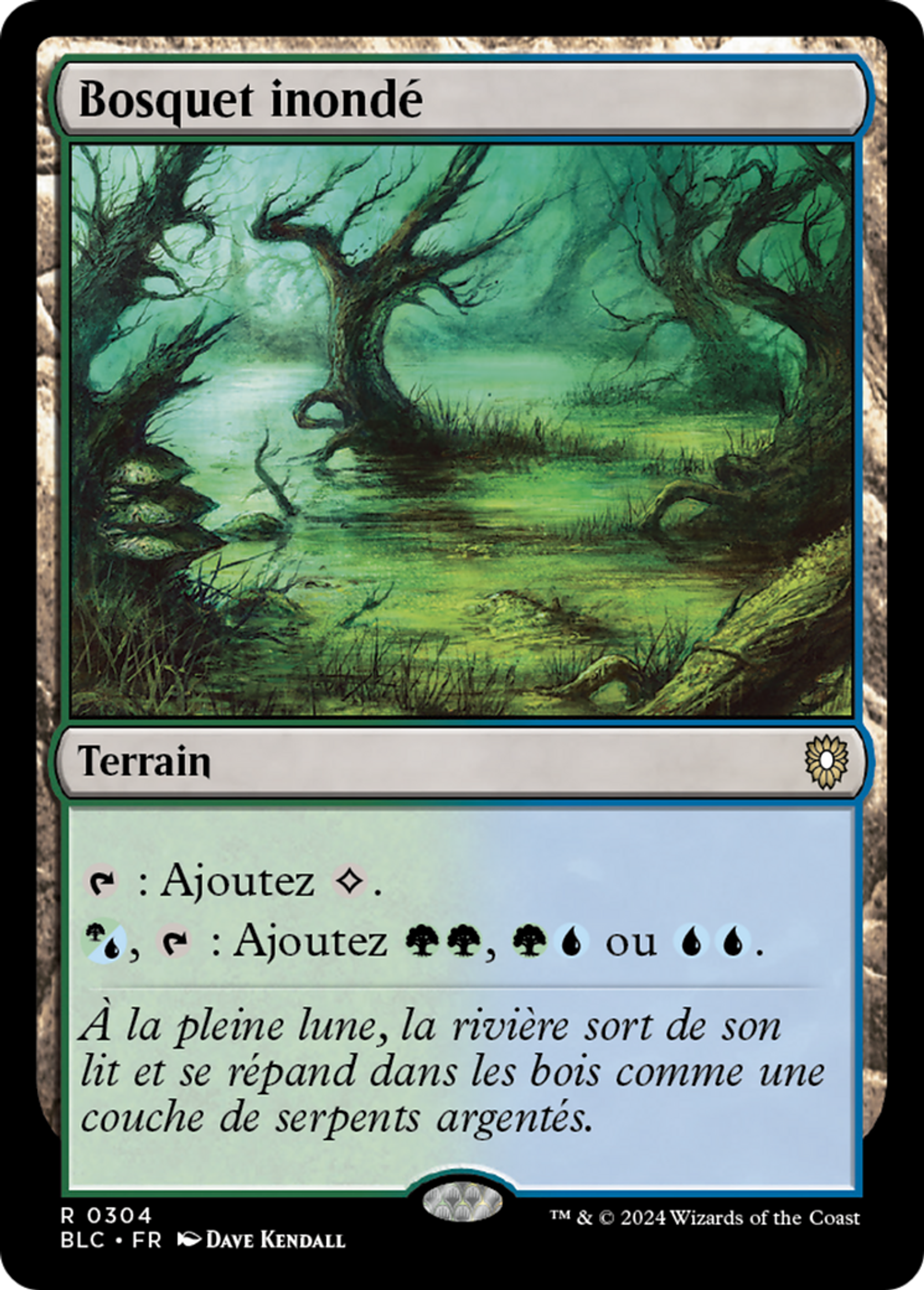 Bosquet inondé — Bloomburrow Commander — Magic: The Gathering