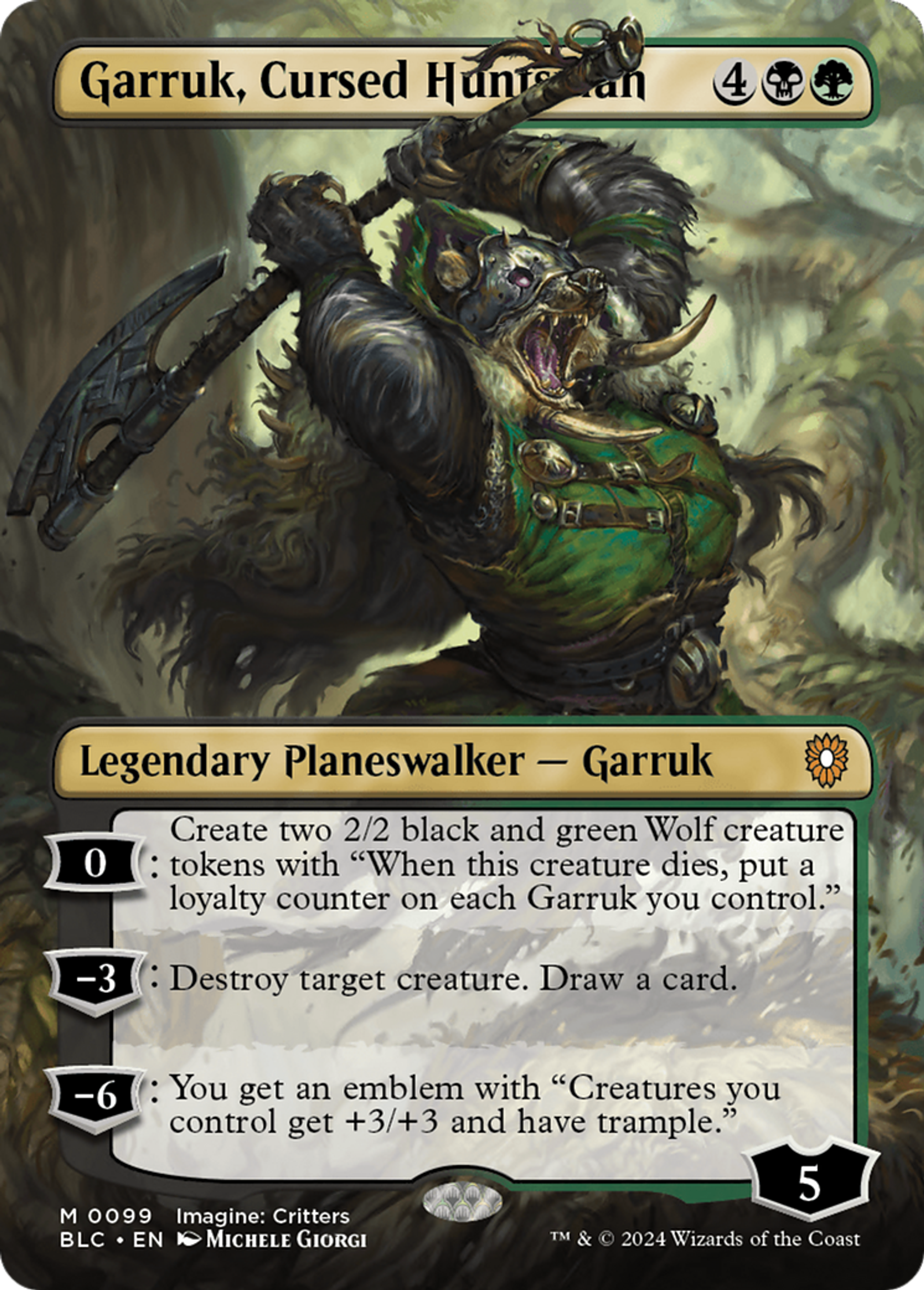 Garruk, Cursed Huntsman — Bloomburrow Commander — Magic: The Gathering