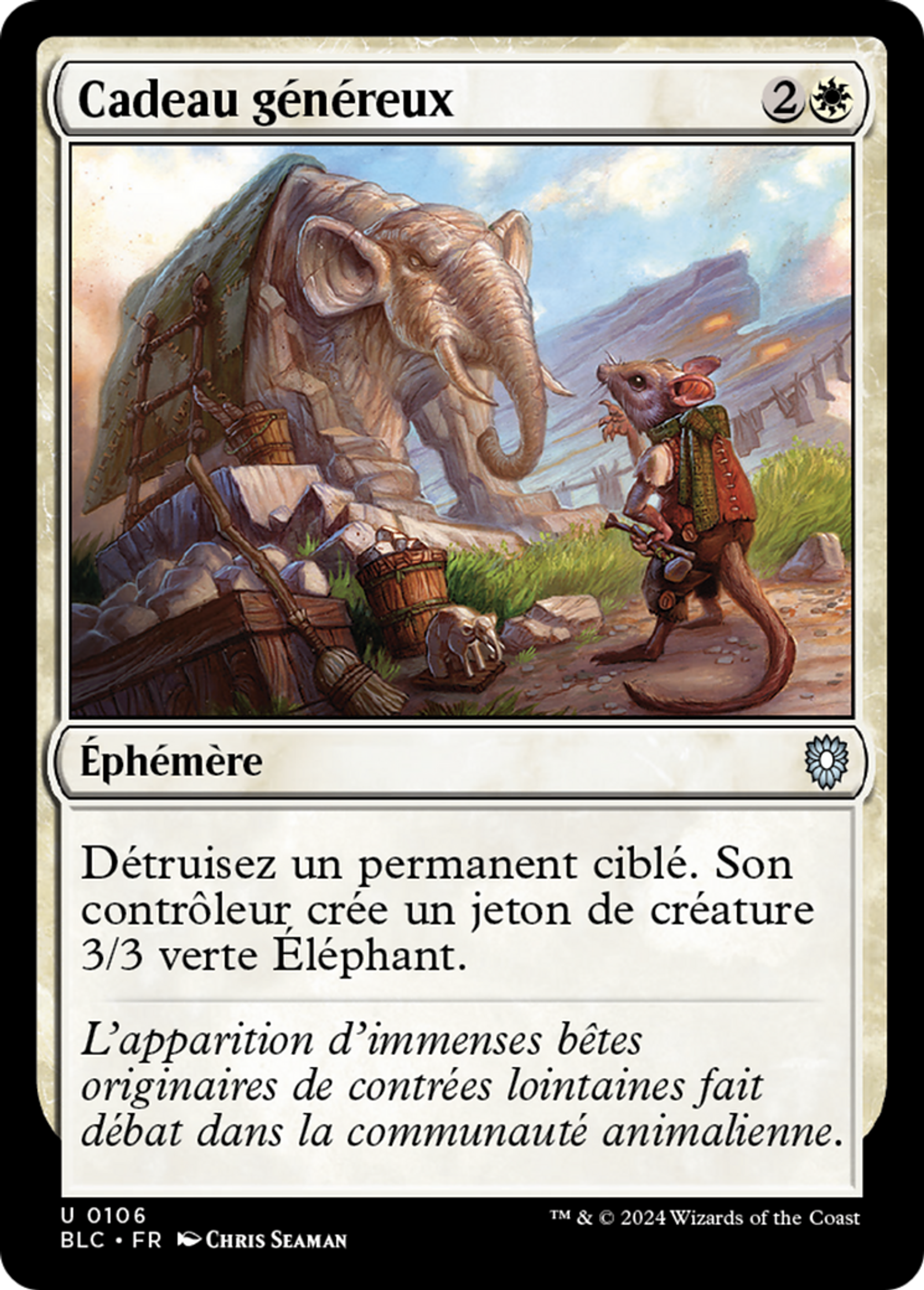 Cadeau généreux — Bloomburrow Commander — Magic: The Gathering
