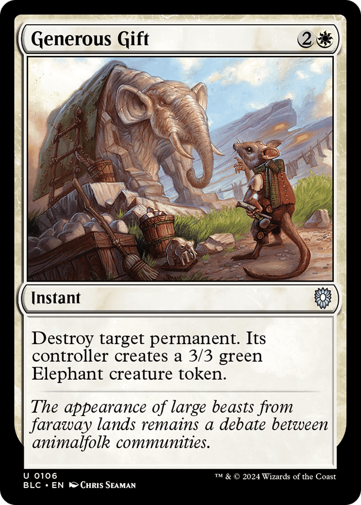 Generous Gift — Bloomburrow Commander — Magic: The Gathering