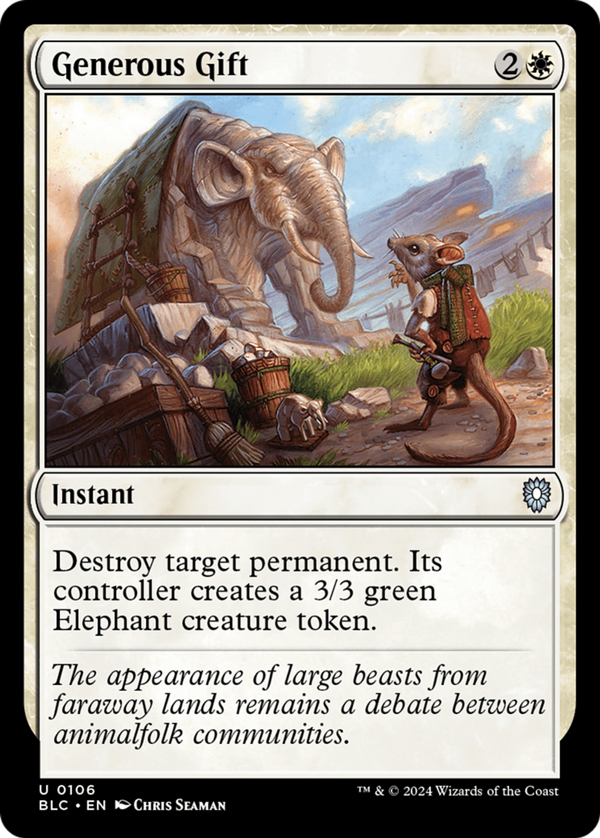 Generous Gift — Bloomburrow Commander — Magic: The Gathering