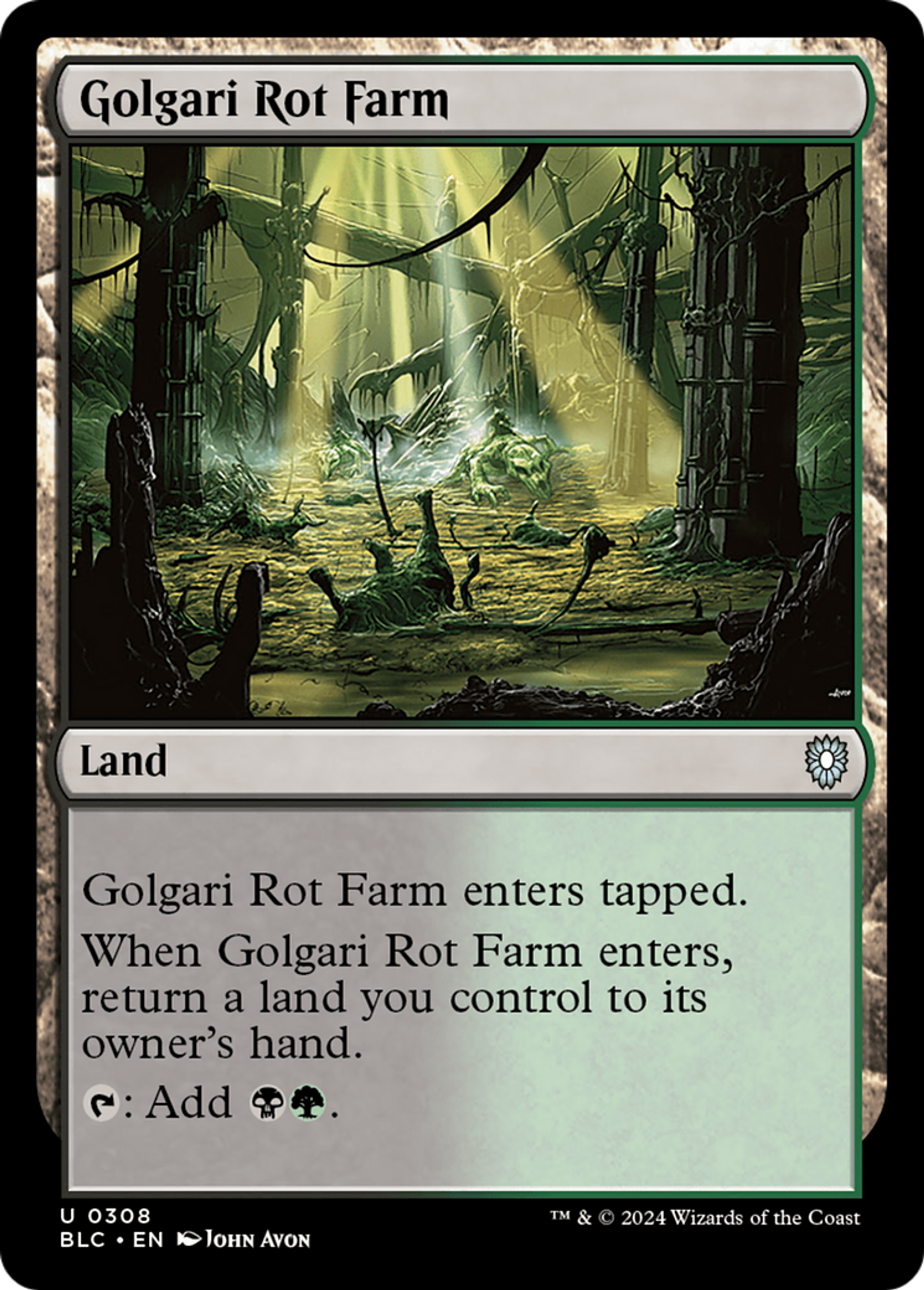 Golgari Rot Farm — Bloomburrow Commander — Magic: The Gathering