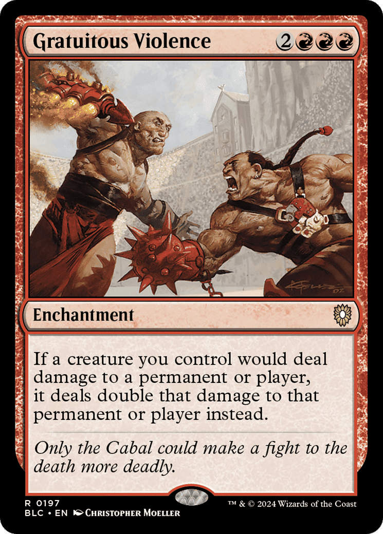 Gratuitous Violence — Bloomburrow Commander — Magic: The Gathering