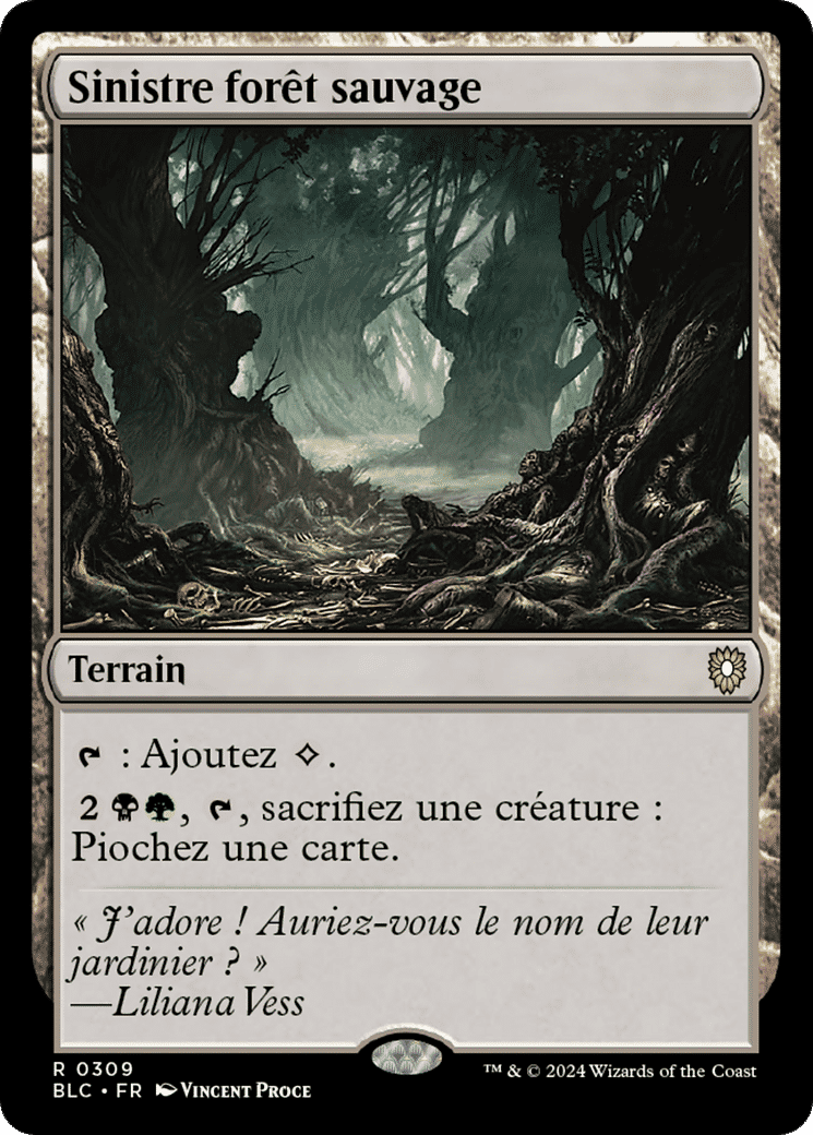 Sinistre forêt sauvage — Bloomburrow Commander — Magic: The Gathering