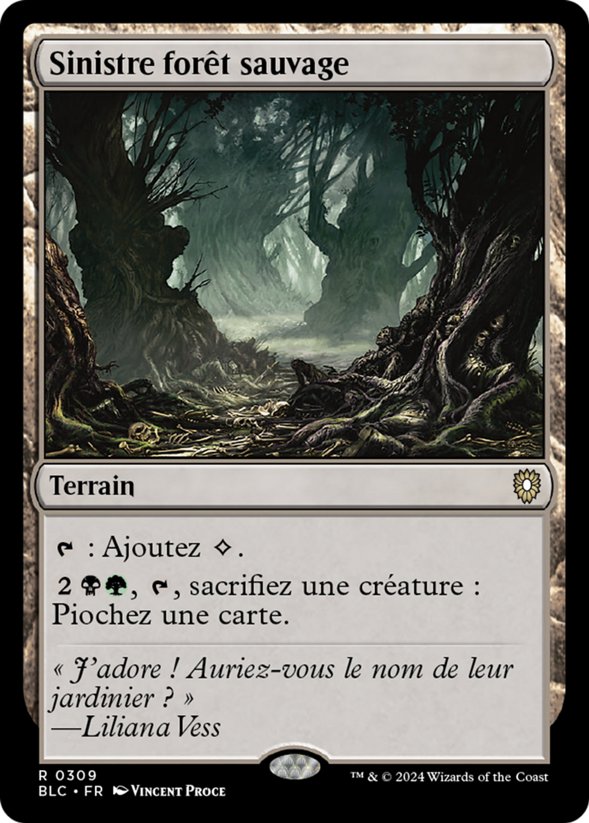 Sinistre forêt sauvage — Bloomburrow Commander — Magic: The Gathering