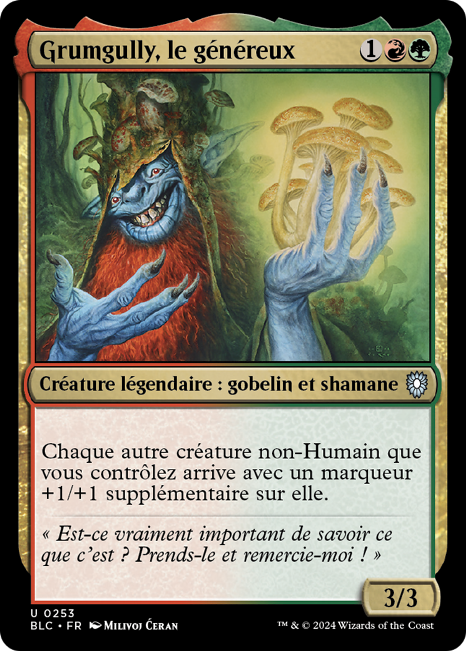 Grumgully, le généreux — Bloomburrow Commander — Magic: The Gathering