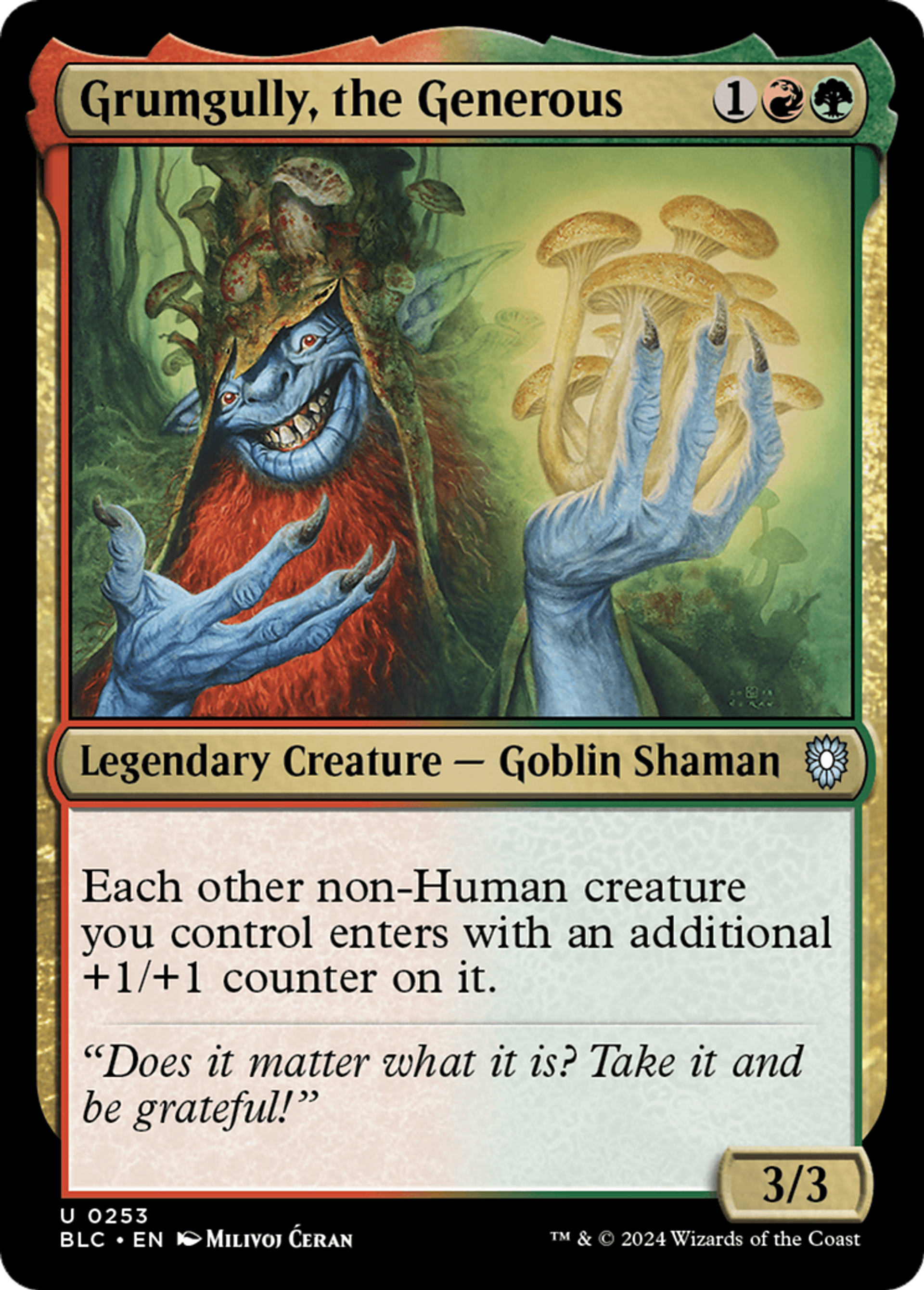 Grumgully, the Generous — Bloomburrow Commander — Magic: The Gathering