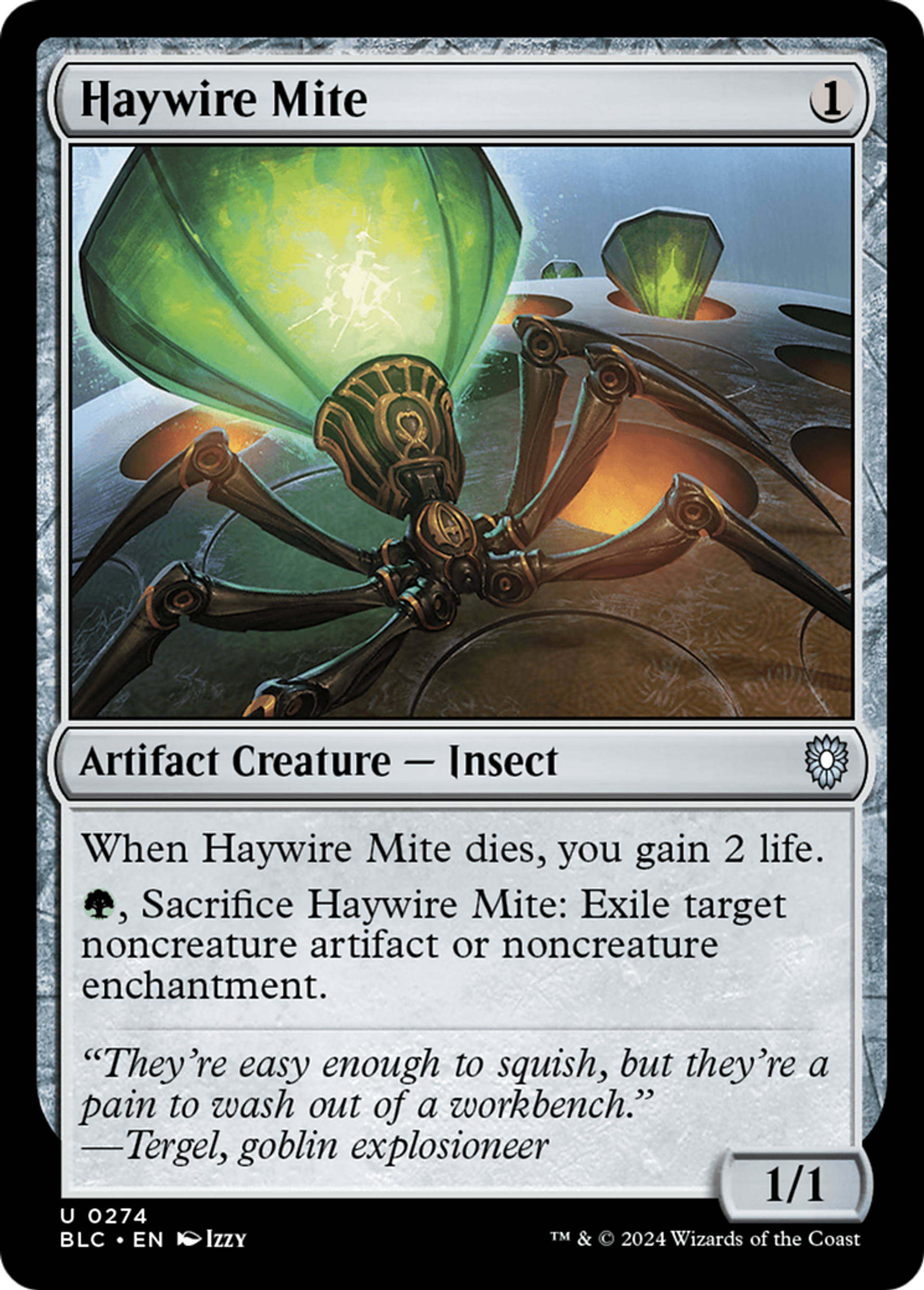 Haywire Mite — Bloomburrow Commander — Magic: The Gathering