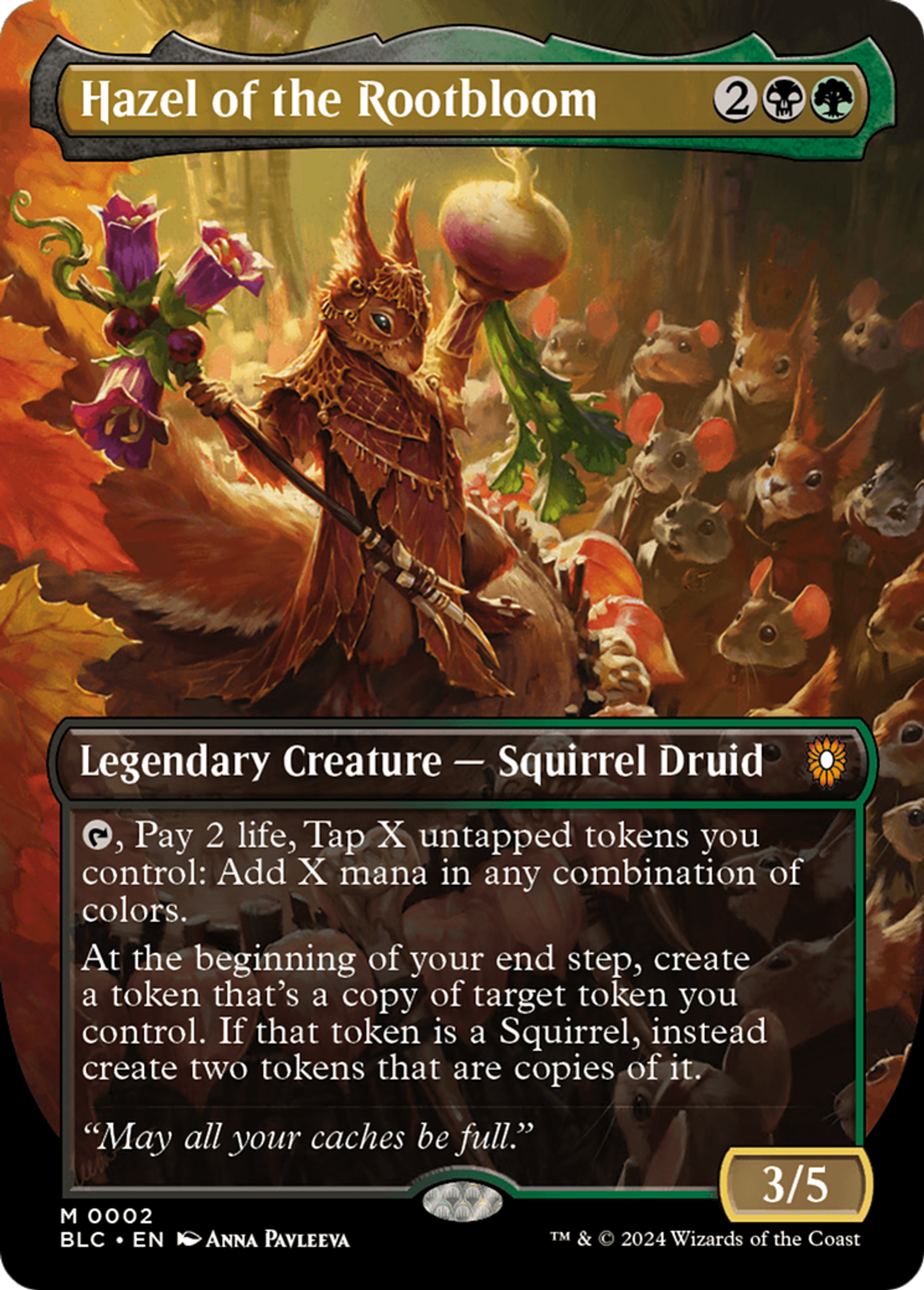 Hazel of the Rootbloom — Bloomburrow Commander — Magic: The Gathering