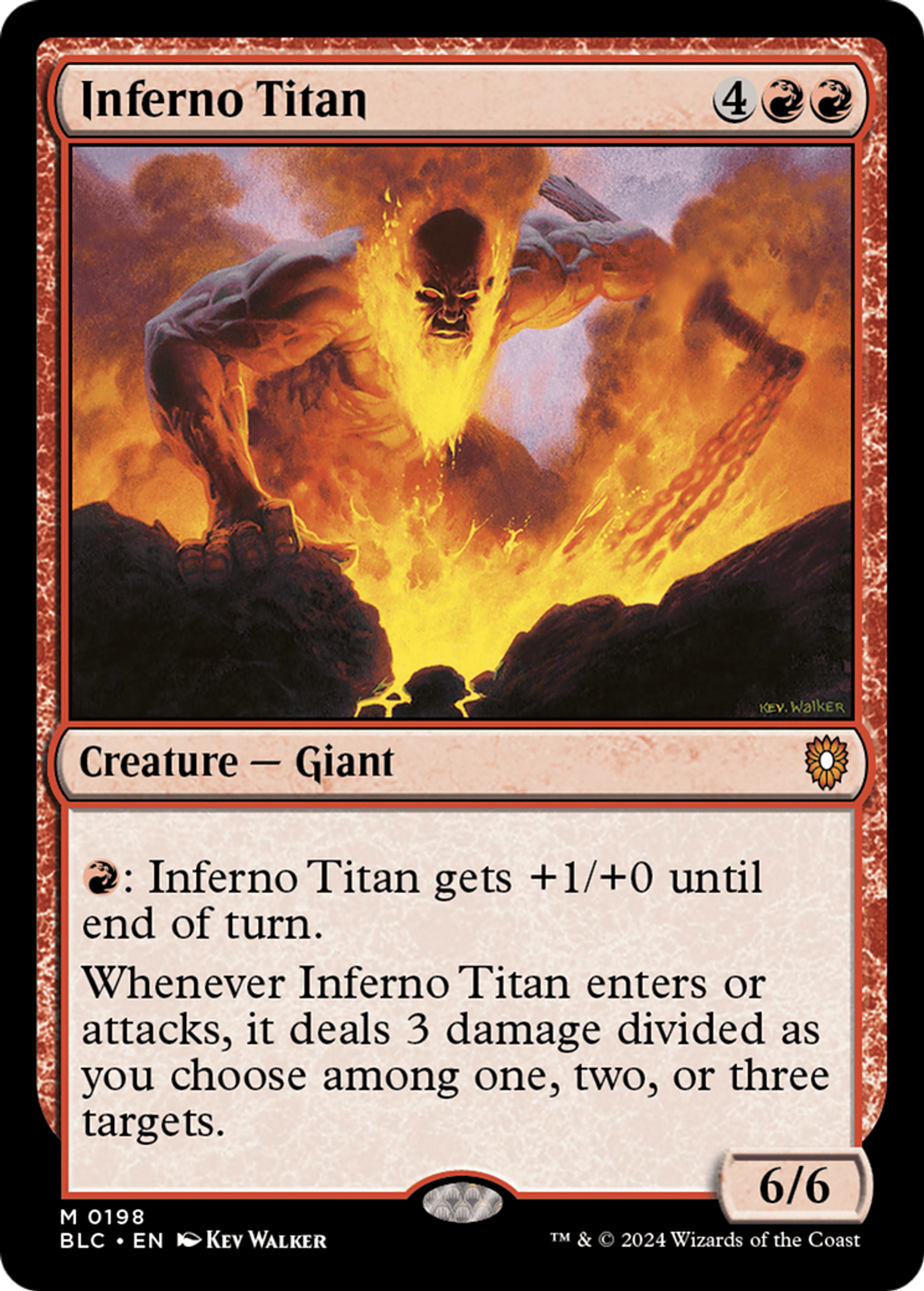 Inferno Titan — Bloomburrow Commander — Magic: The Gathering